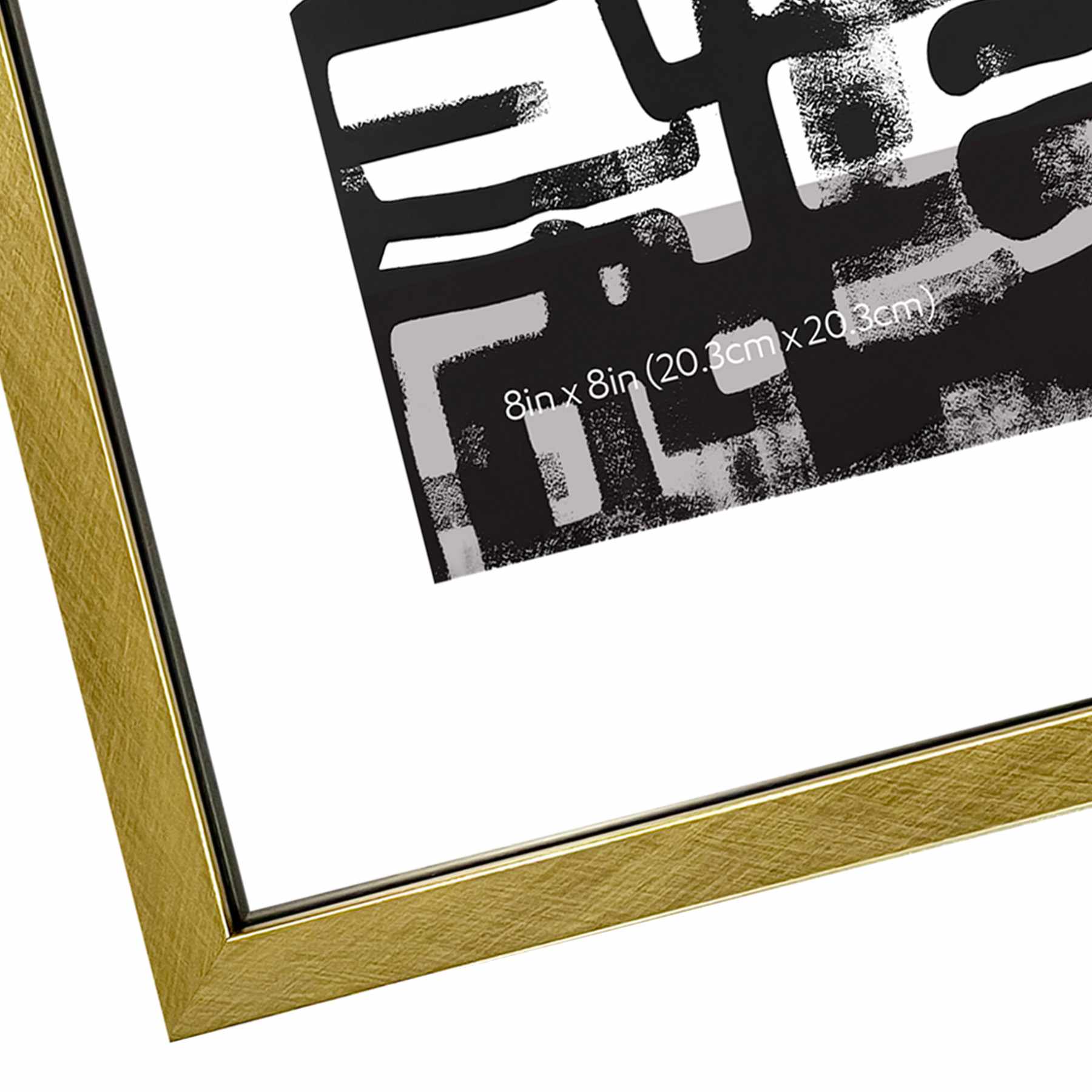 Gold Floating Wall Frame, 12"