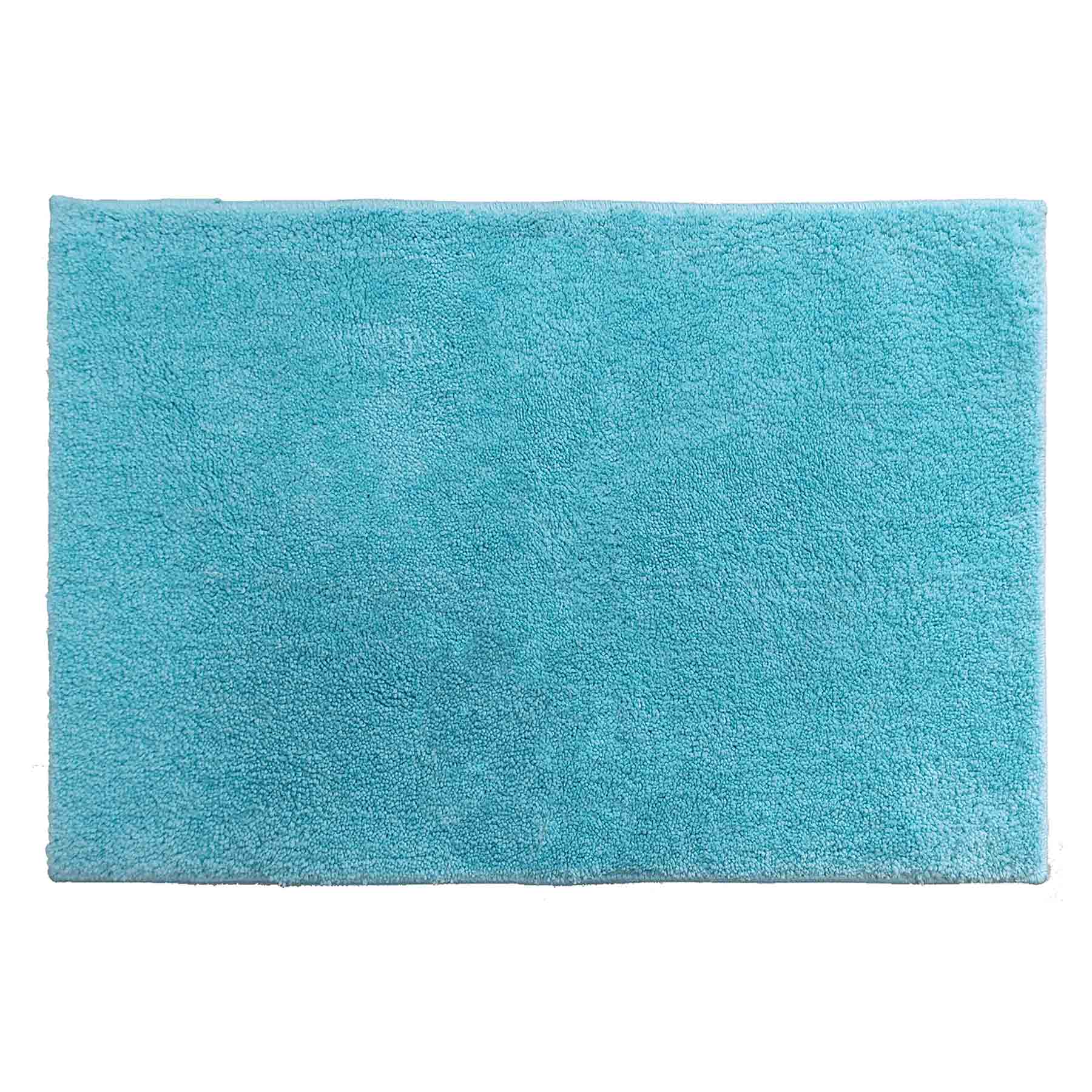 Essential Cut Pile Turquoise Bath Rug, 17x24