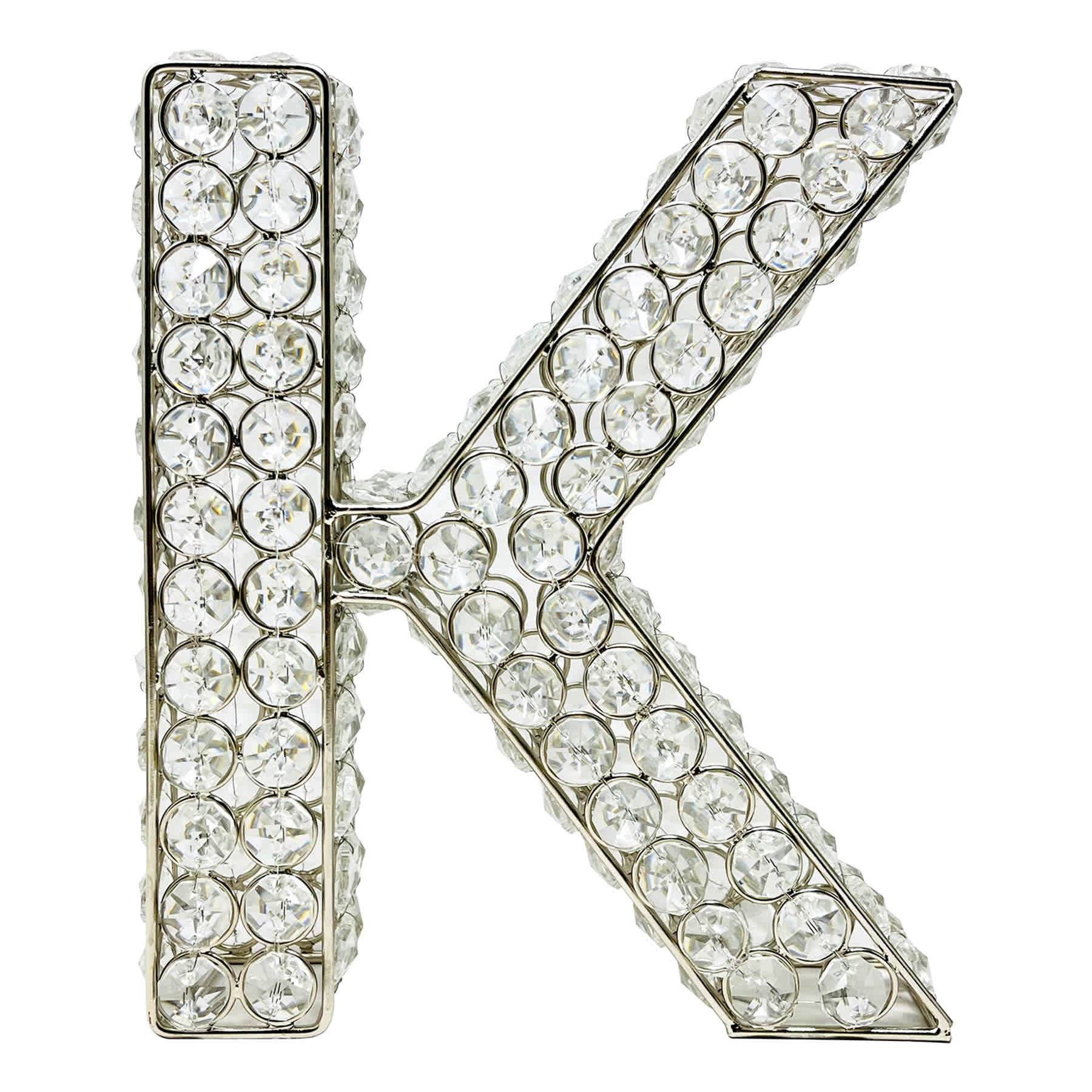 Clear Crystal Monogram Letter, K
