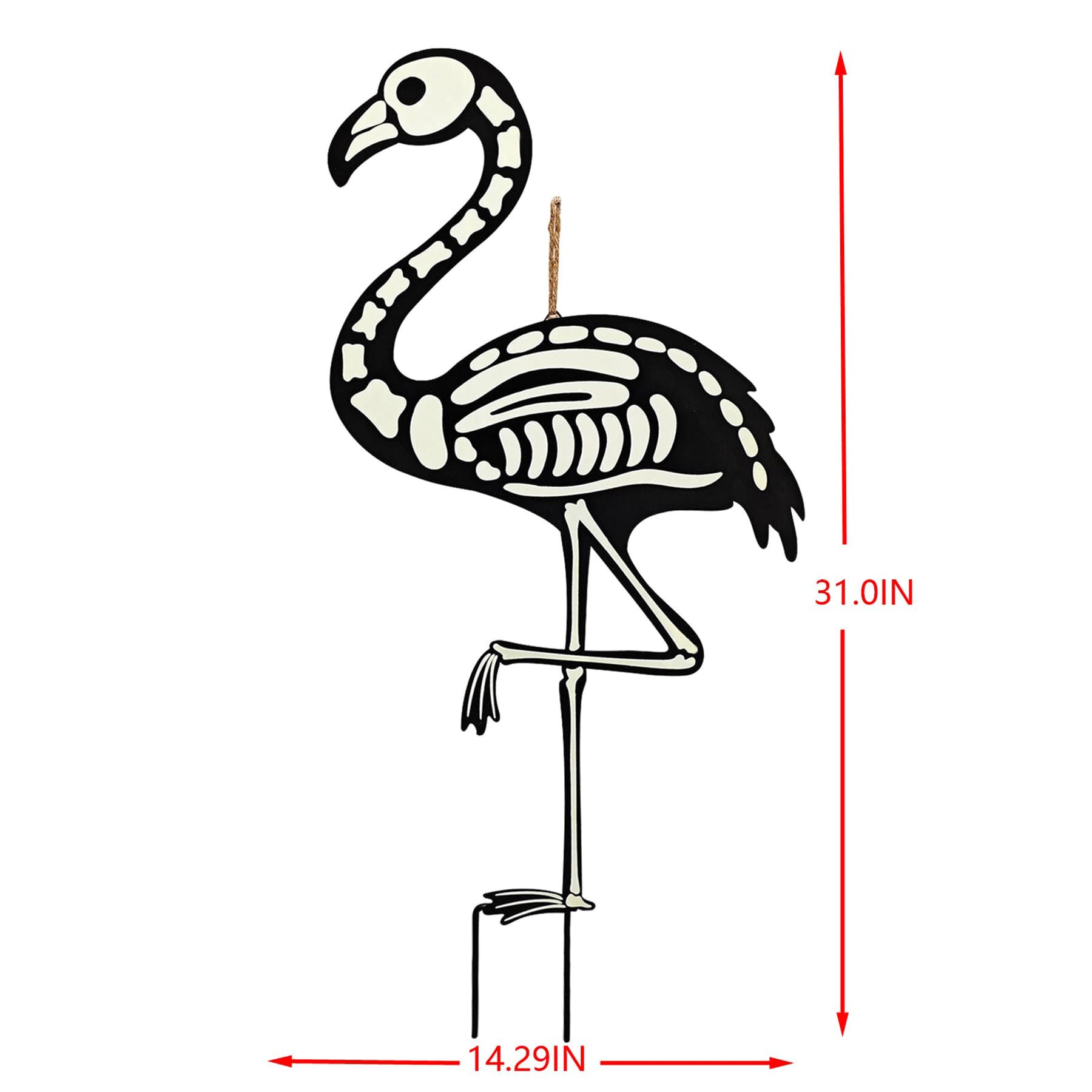 Grim Gardens Bird Yardstake, 31.5"