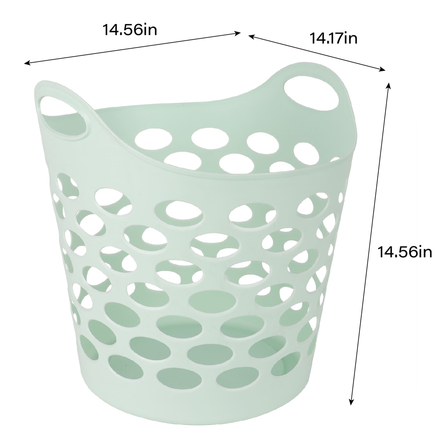 Mint Flexible Laundry Hamper, 30l
