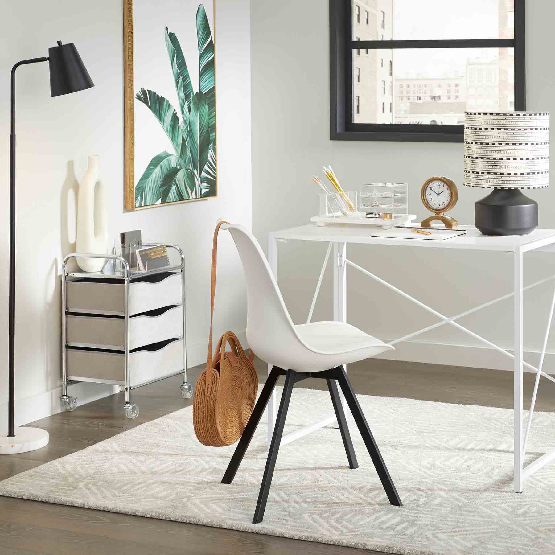 Laila Ali 3-Drawer Clear Modern Organizer