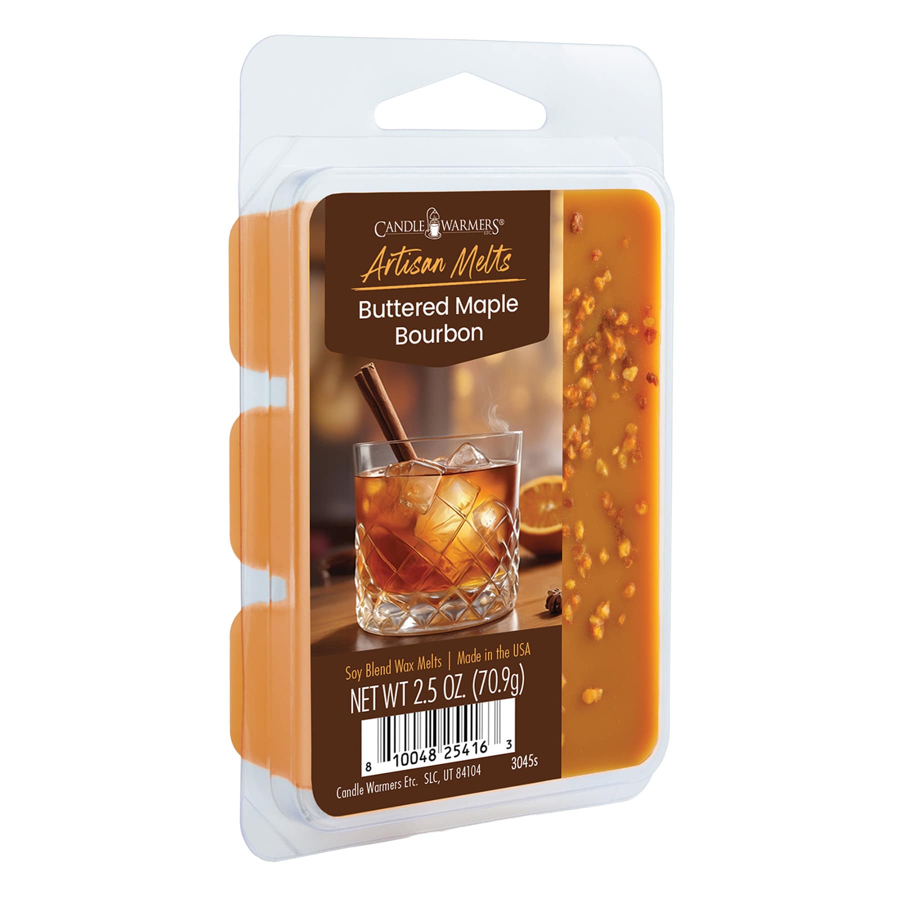 Buttered Maple Bourbon Scented Artisan Wax Melts, 2.5oz