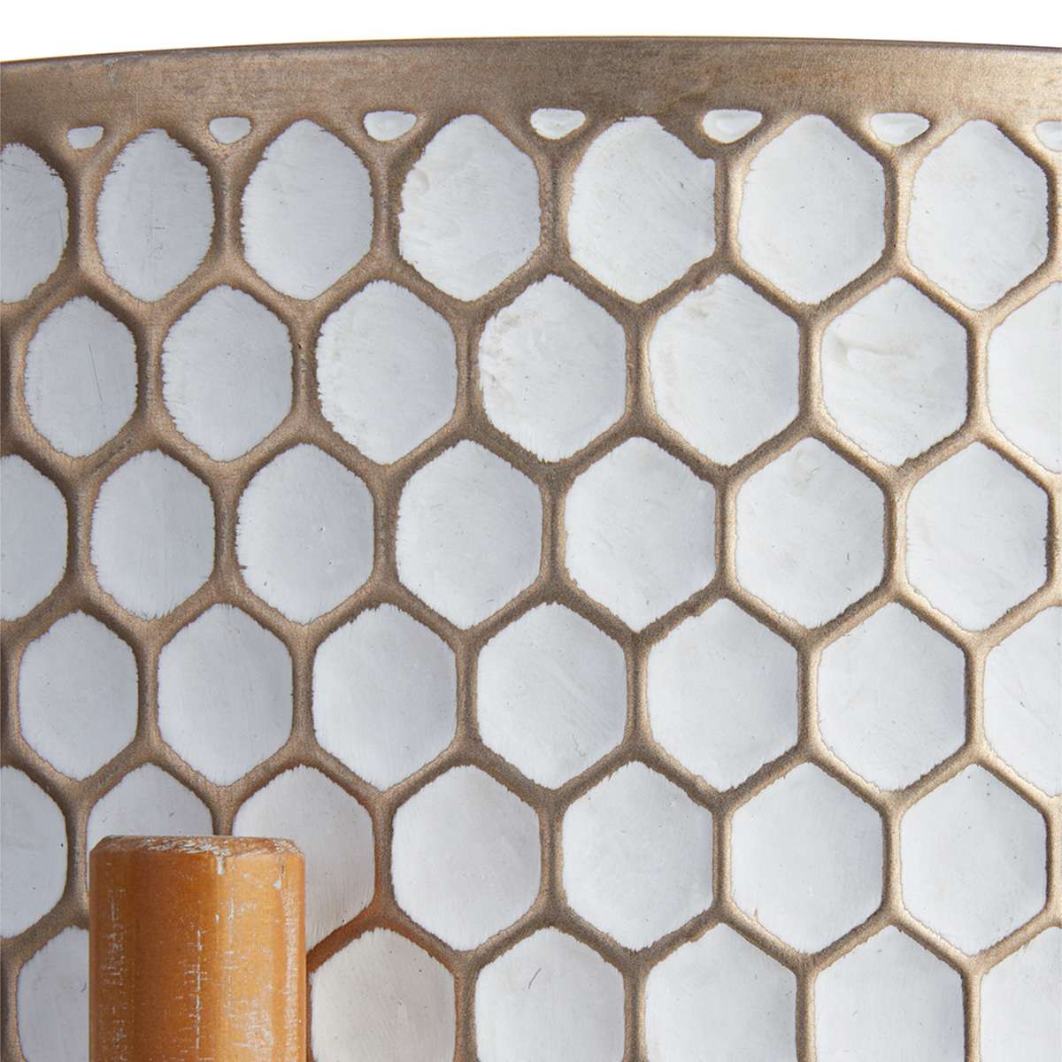 Honeybloom Textured Metal Planter Stand, Large