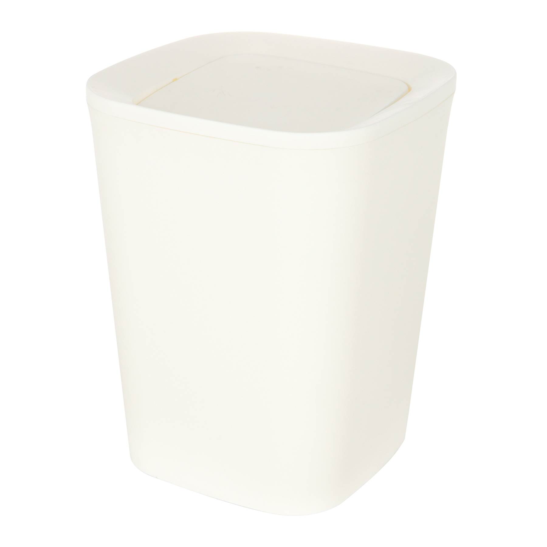 White Swing Top Trash Can, 5l