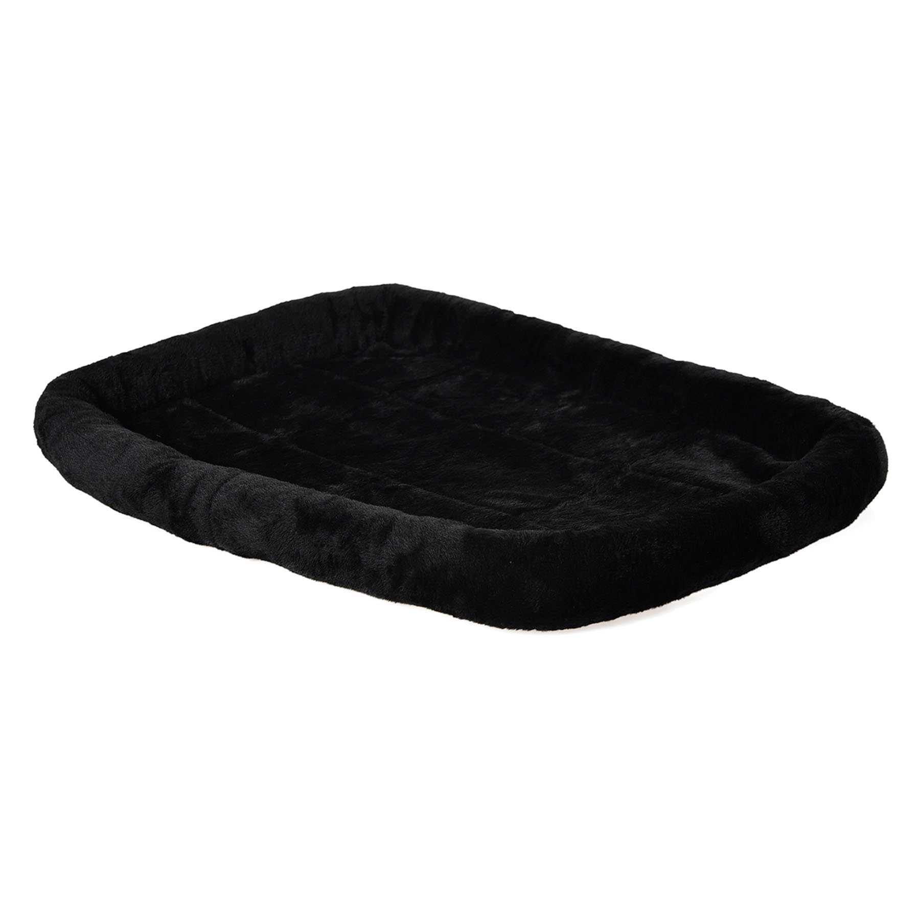 Bolster Black Dog Bed, Medium