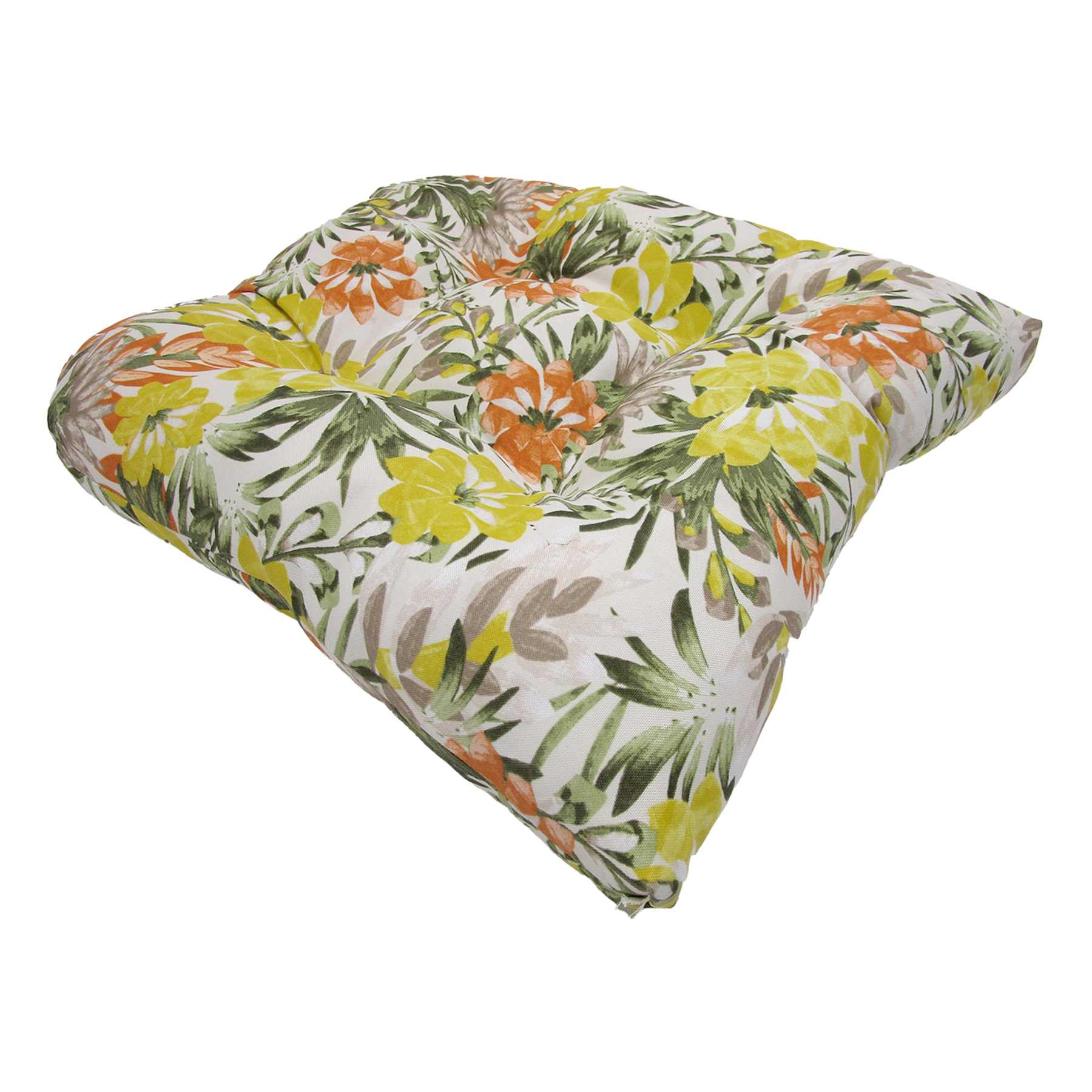 Mohana Floral Outdoor Wicker Seat Cushion