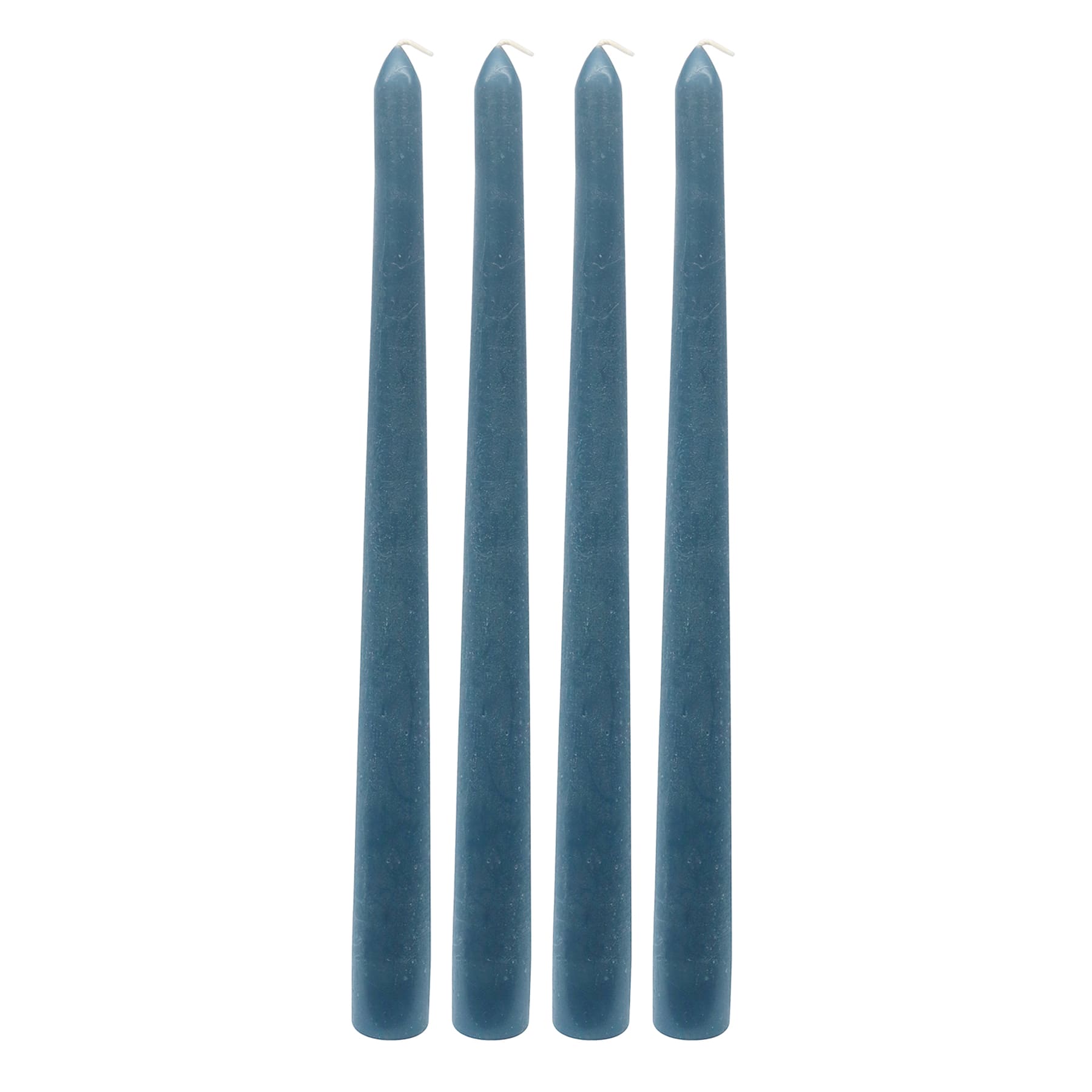 Honeybloom 4-Pack Blue Unscented Taper Candles, 10"