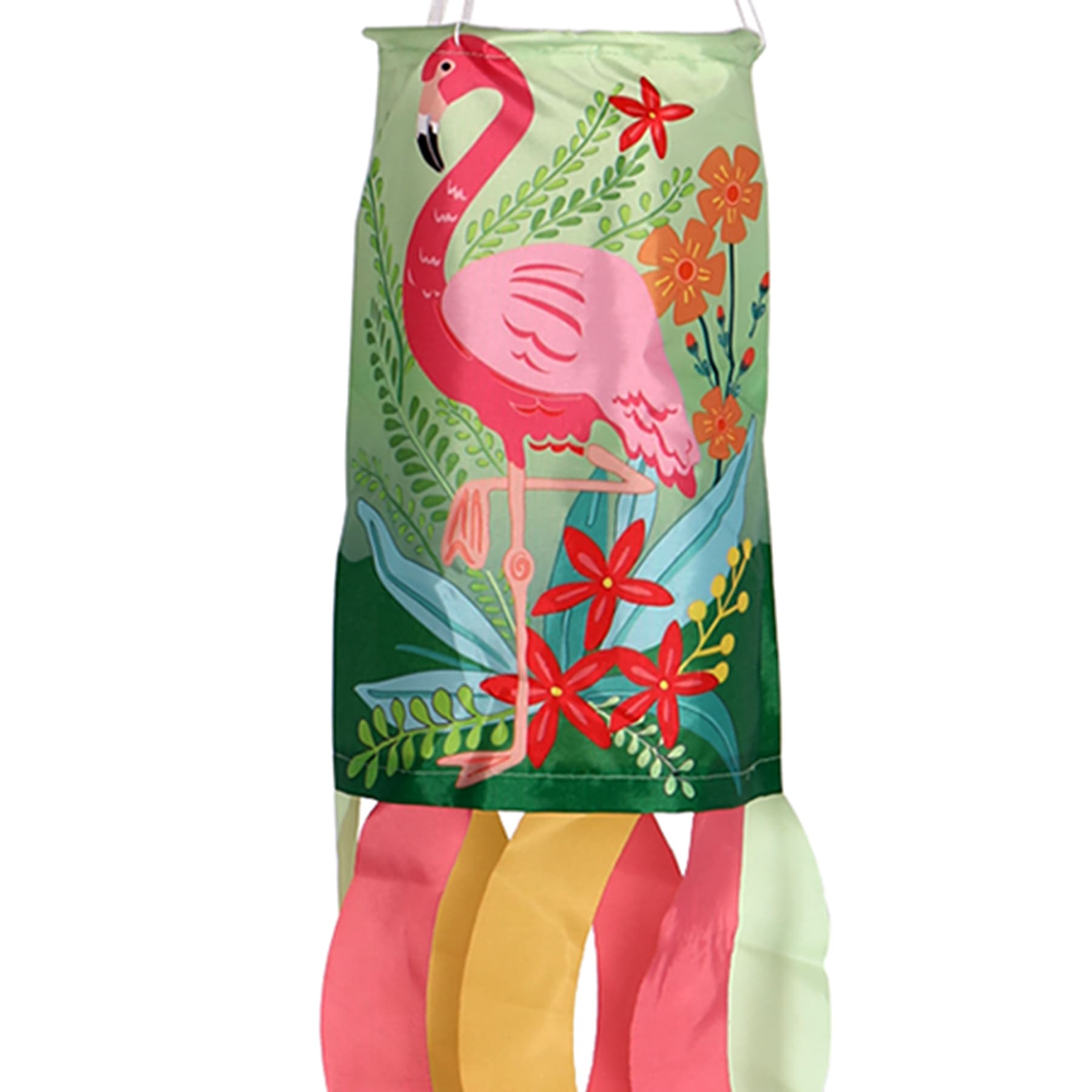 Flamingo Hanging Windsock, 38"