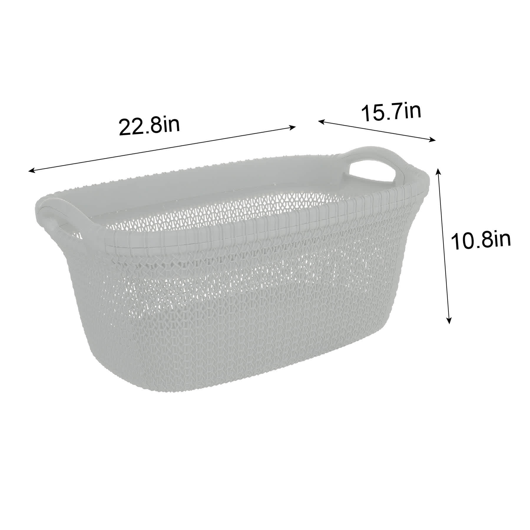 Knit Laundry Basket 37L