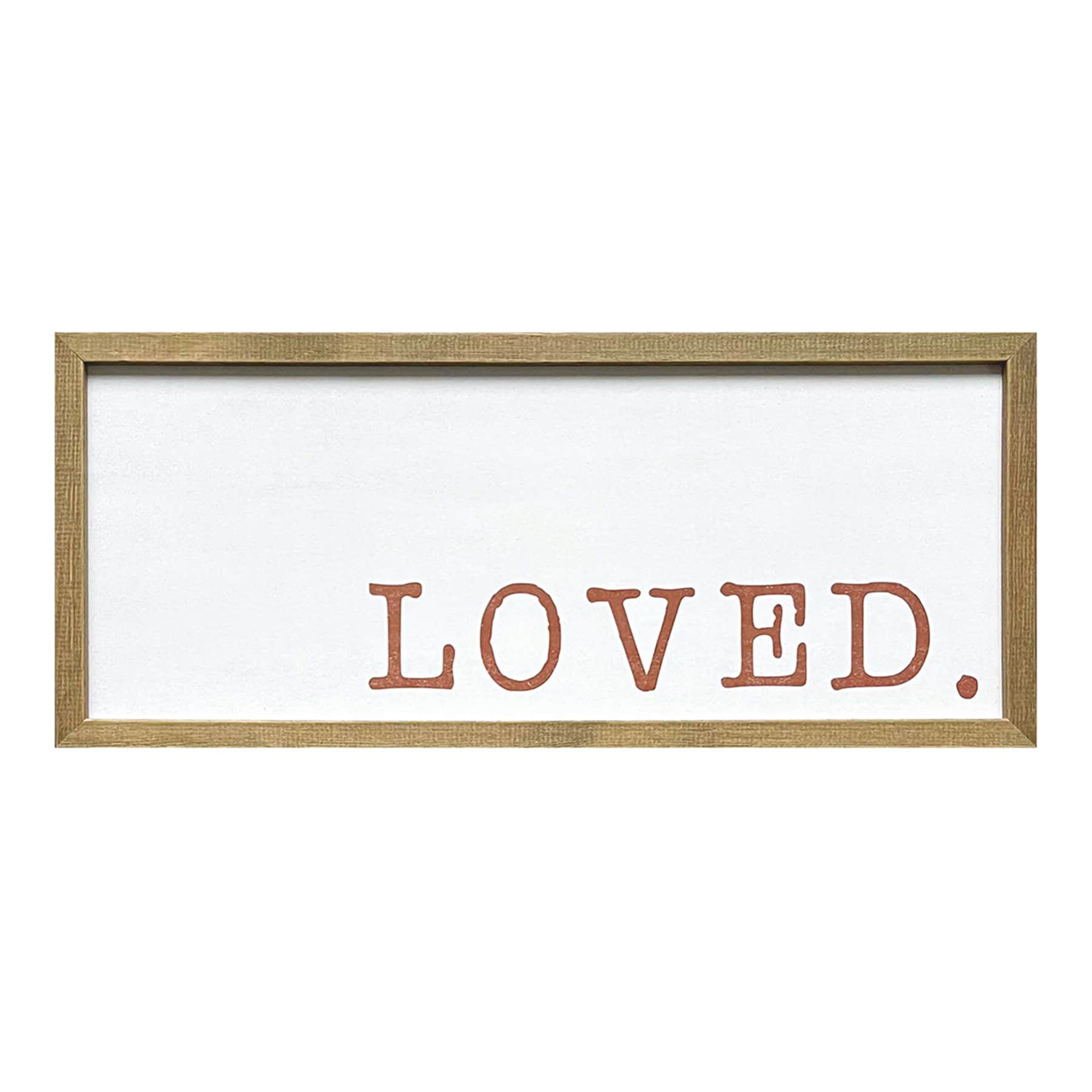 Framed Wooden Loved Sign, 8x20