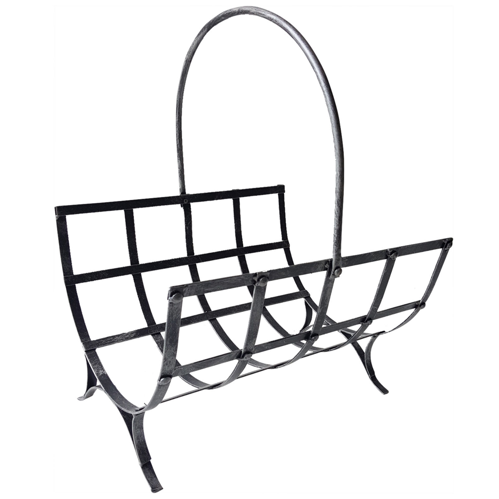 Silver Metal Log Holder
