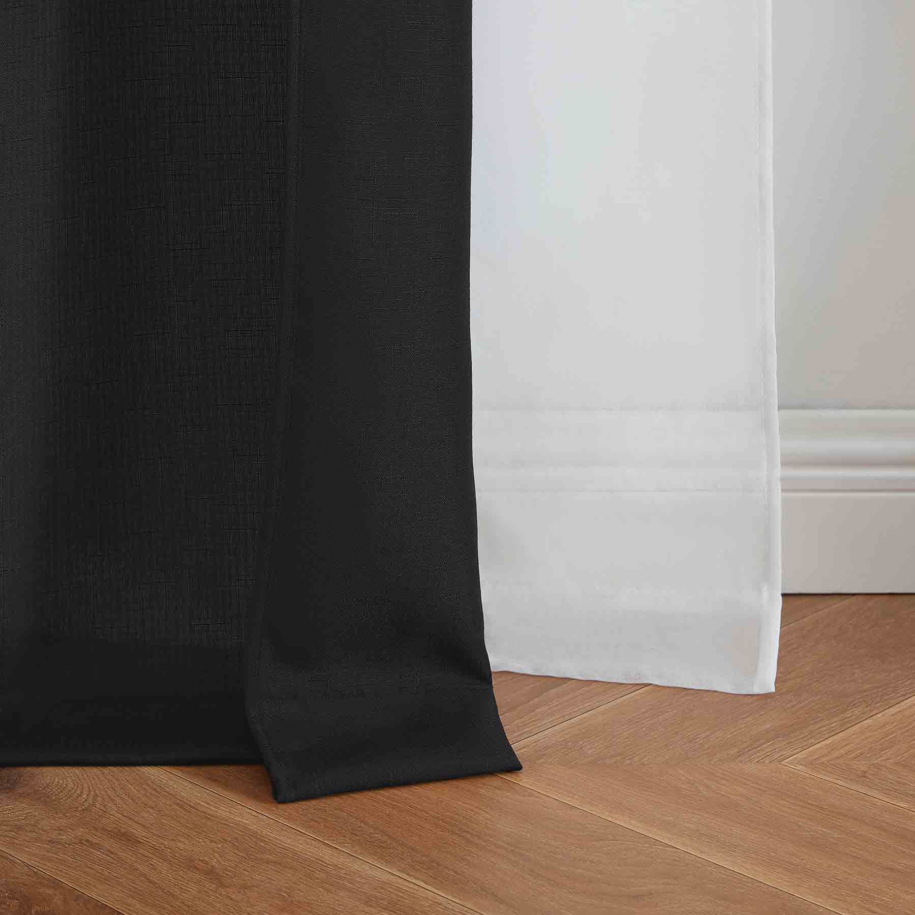4-Pack Ryder & Kelso Black Light Filtering Curtain Panels, 84"
