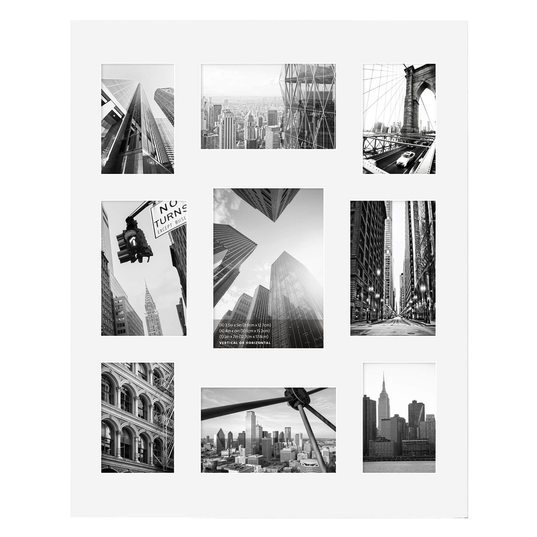 9-Opening White Collage Picture Frame, 16x20