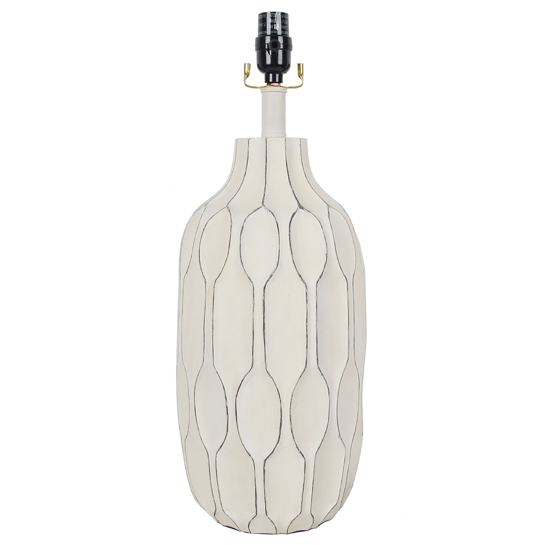 Honeybloom White Honeycomb Medium Table Lamp Base, 21"