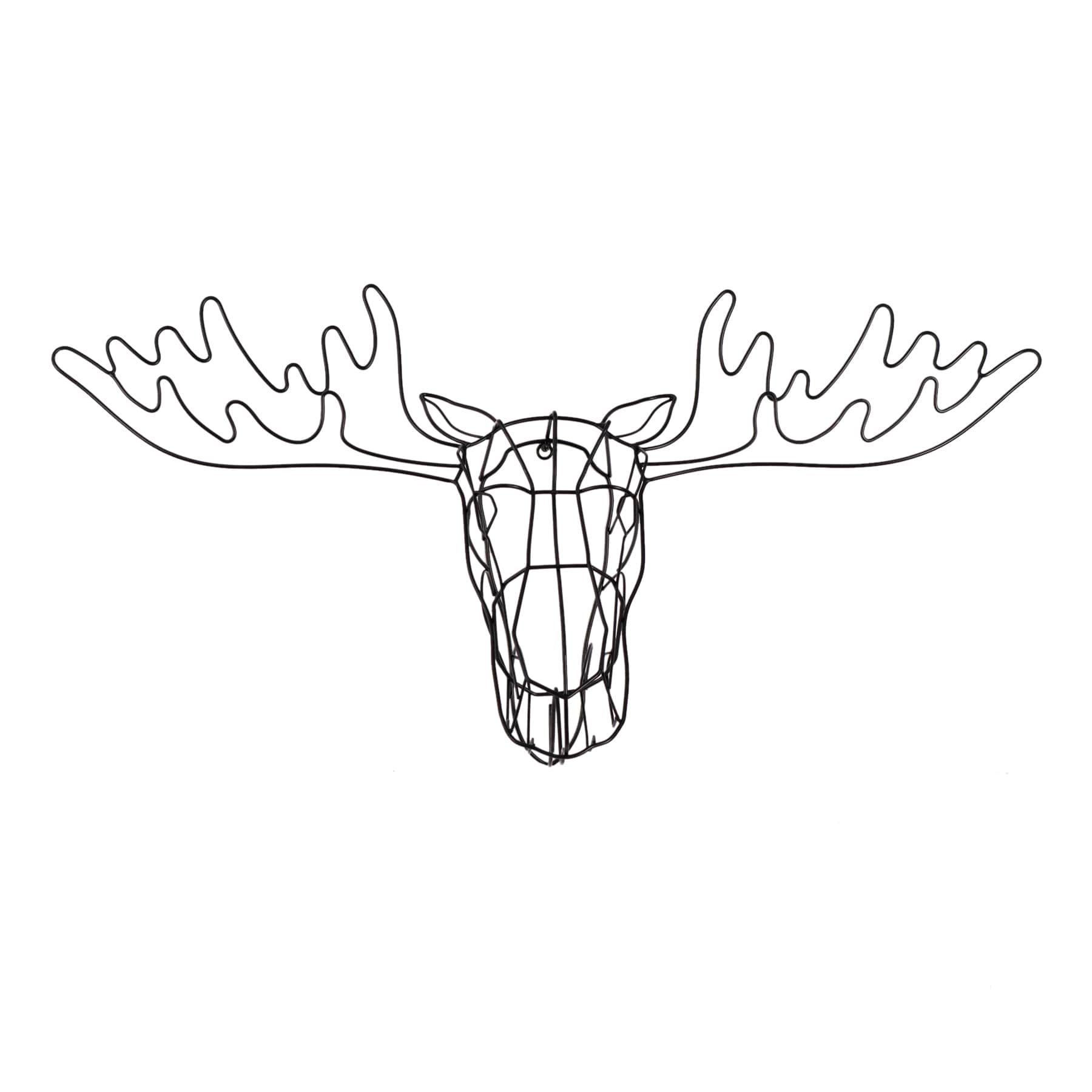 Ty Pennington Metal Wire Moose Wall Decor, 36x16