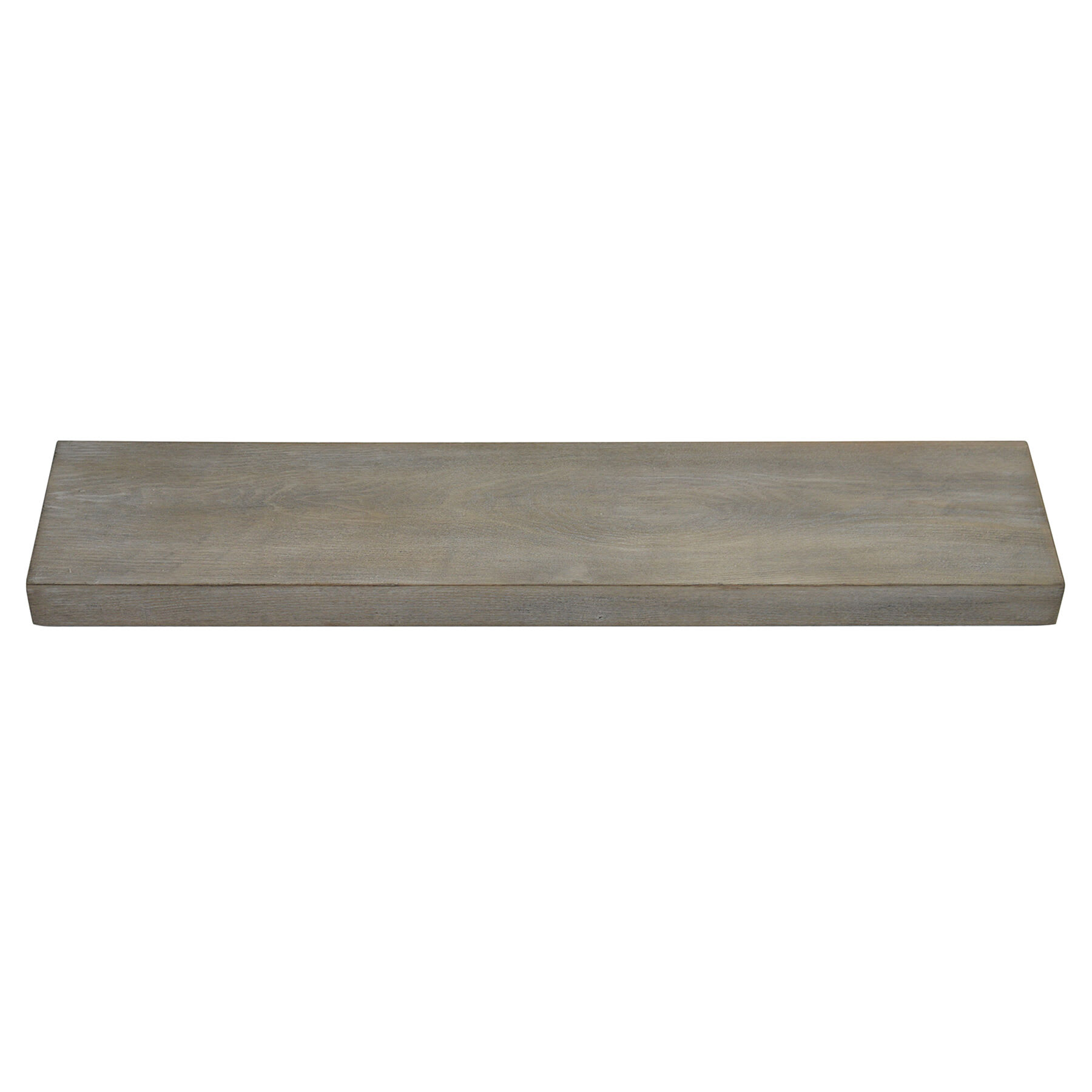Light Grey Wooden Floating Wall Ledge, 36"
