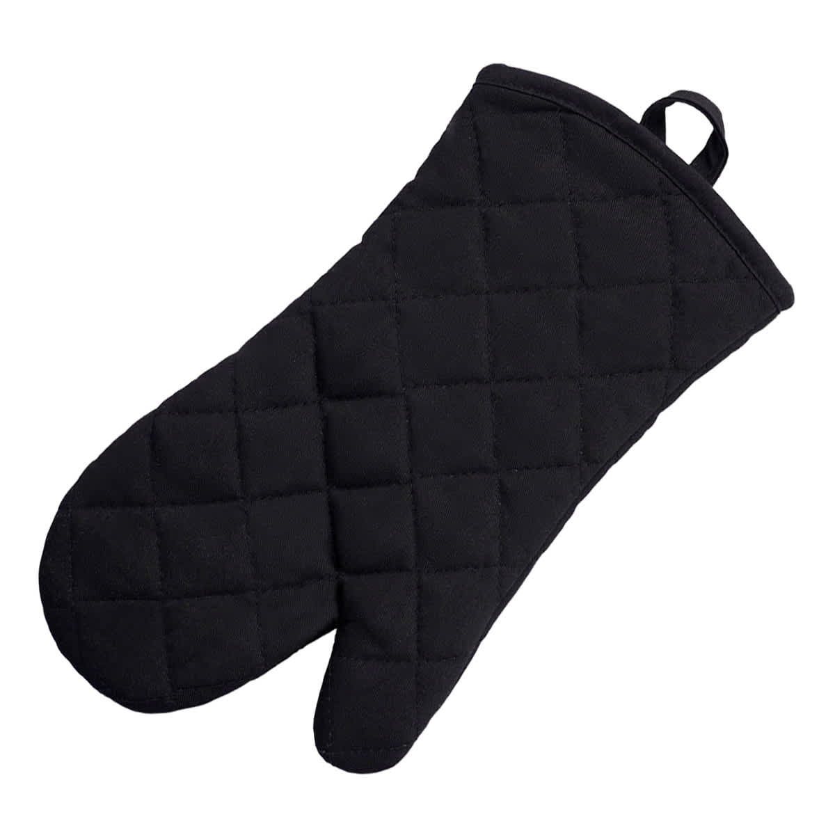 Set of 3 Black Pot Holder Oven & Mini Mitts