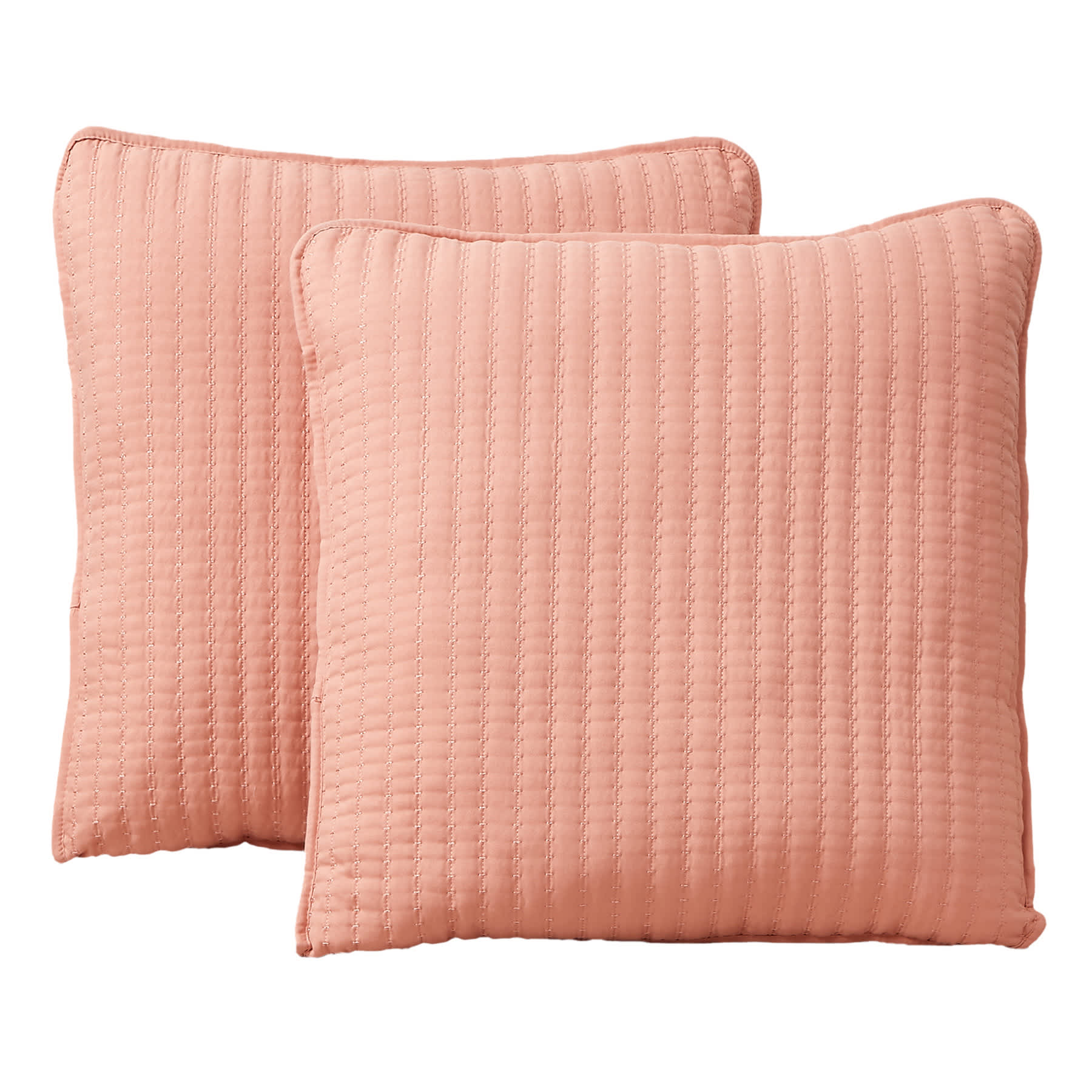 Honeybloom 2-Pack Pink Washed Microfiber Throw Pillows, 24"