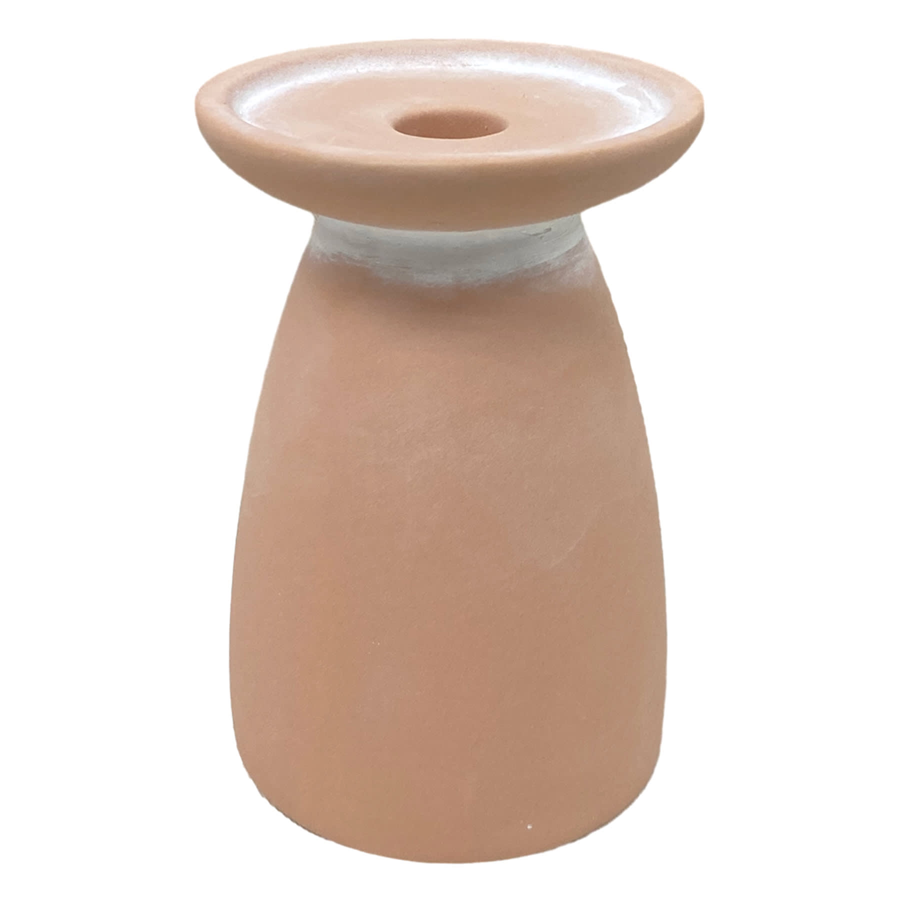 Unglazed Duo Candle Holder, 4x6