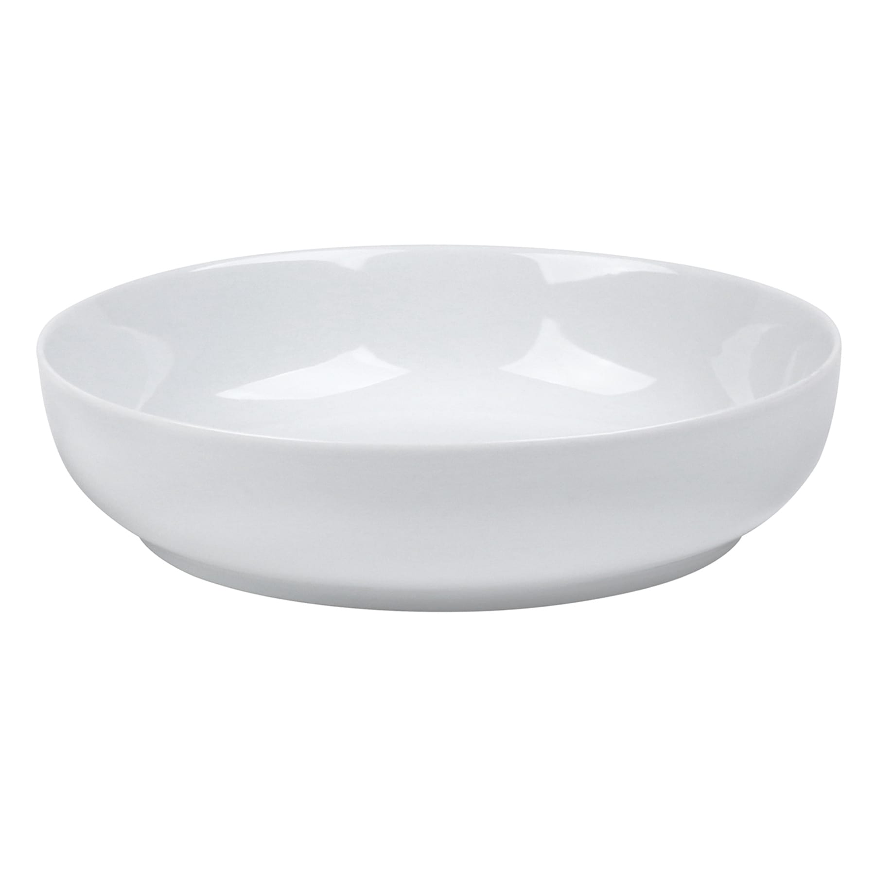 White Porcelain Dinner Bowl, 8"