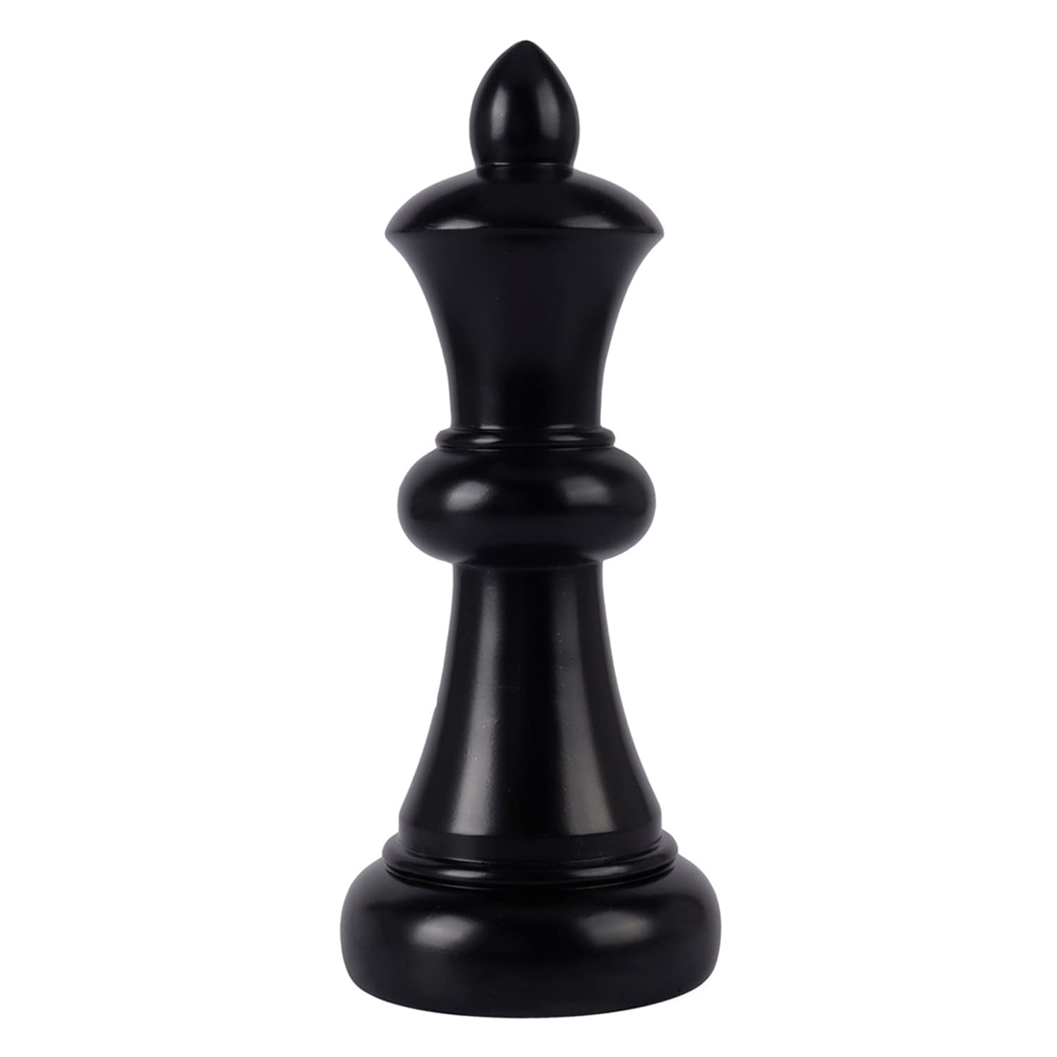 Black Resin Queen Chess Piece, 10"
