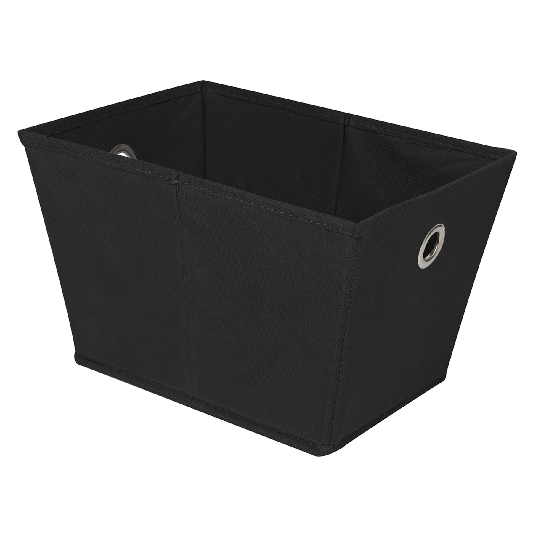 Black Collapsible Storage Tote, Small
