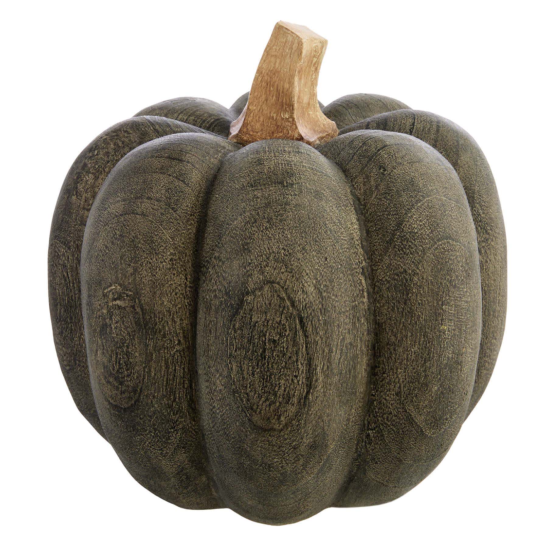 Woodgrain Pumpkin, 8"