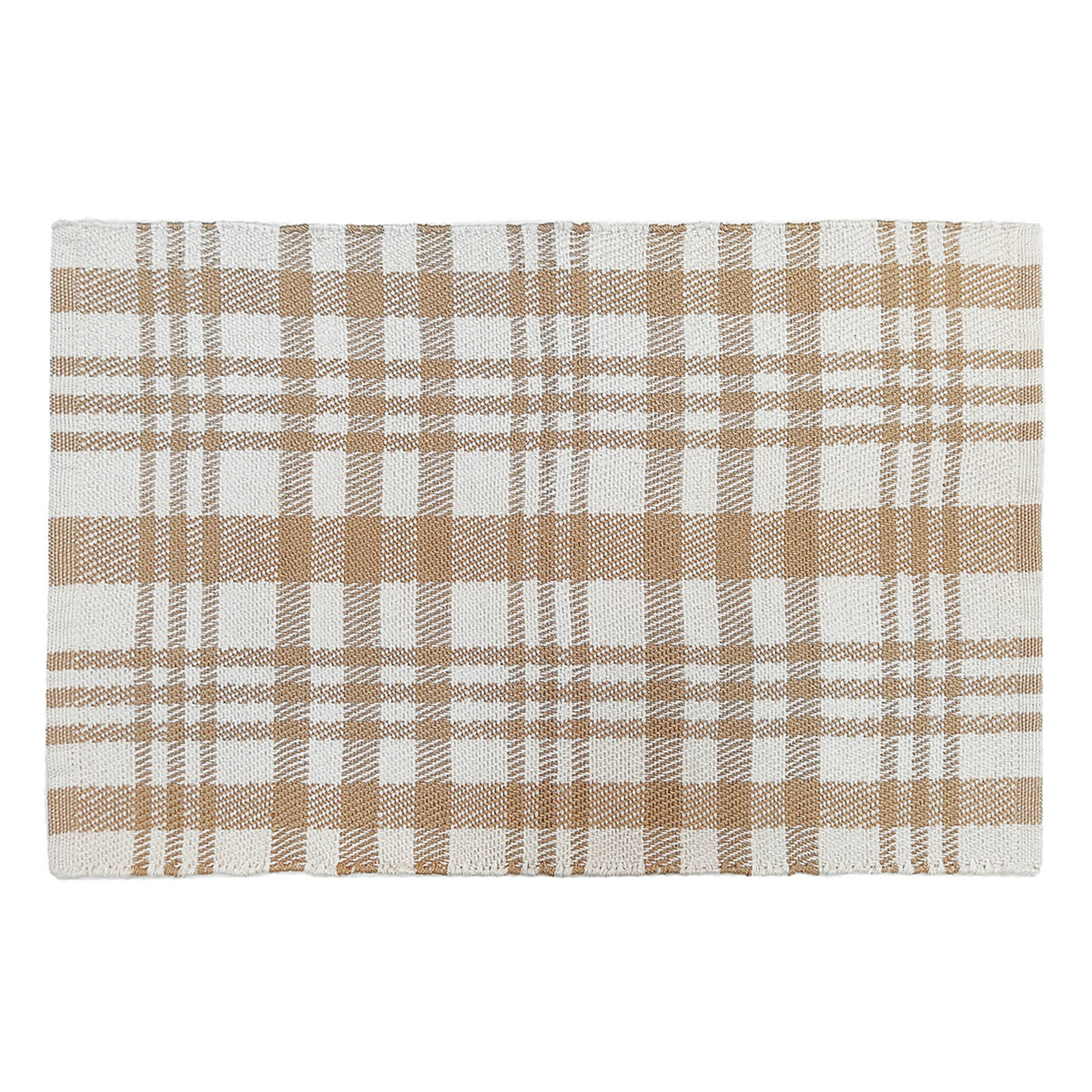 Neutral Plaid Layering Mat, 24x36