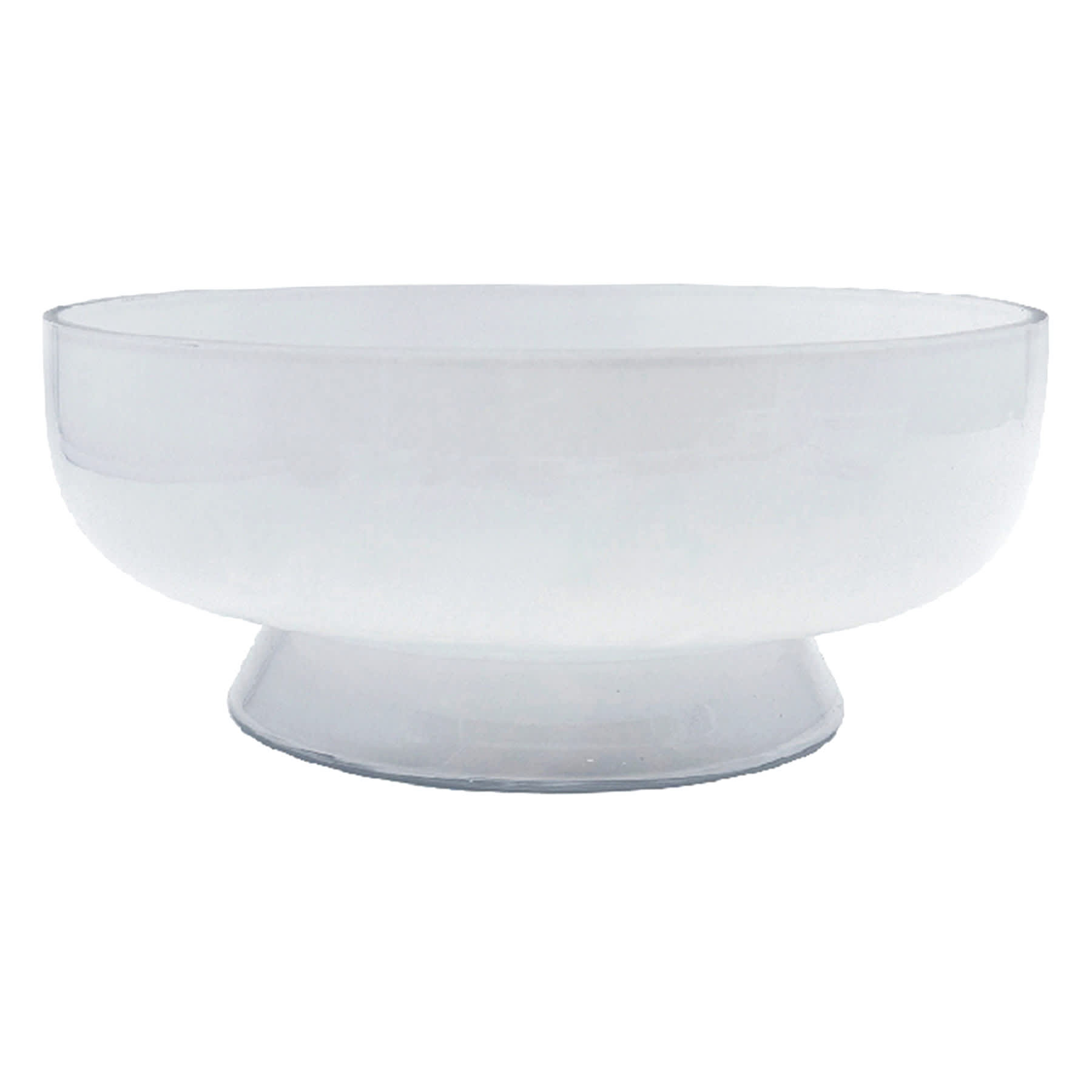 White Glass Bowl, 9.5"
