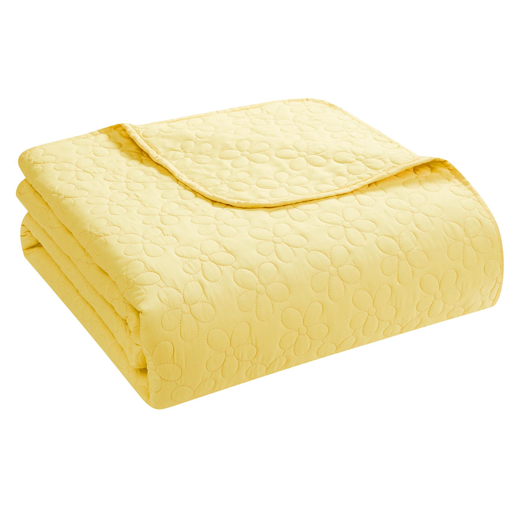 Tiny Dreamers 3-Piece Yellow Daisy Quilt Set, Full/Queen