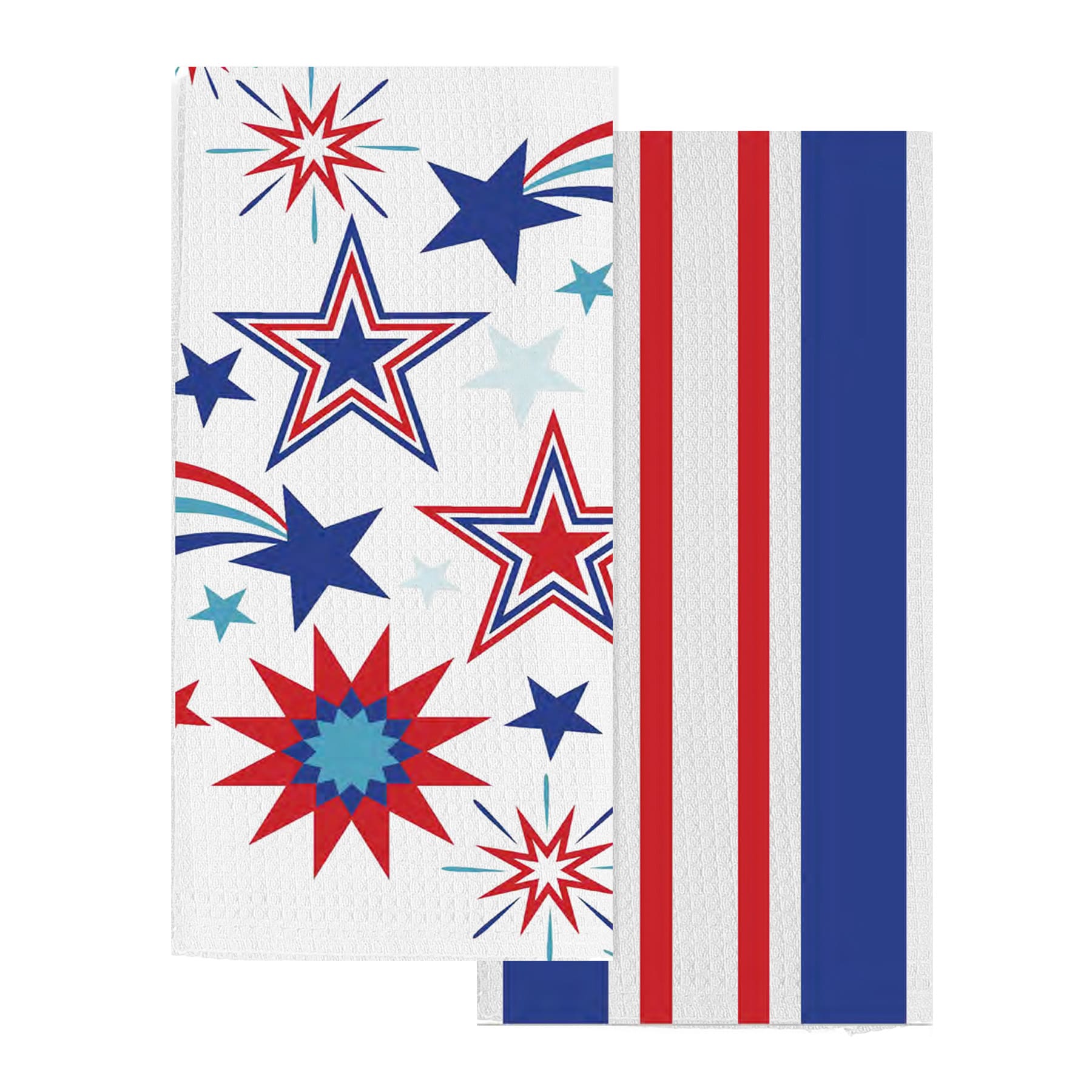 Set of 2 Happy Fourth Kitchen Towels