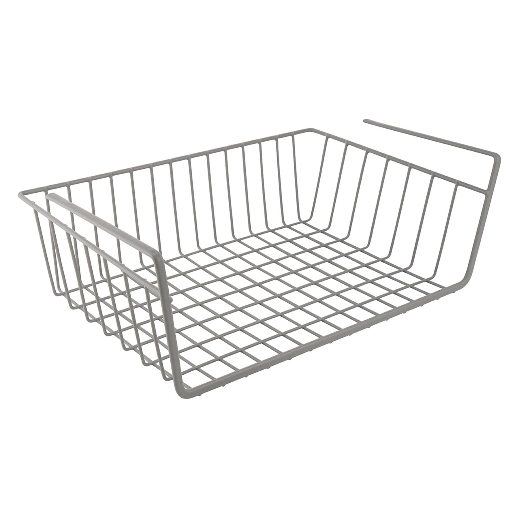 Grey Under the Shelf Storage Basket, Medium