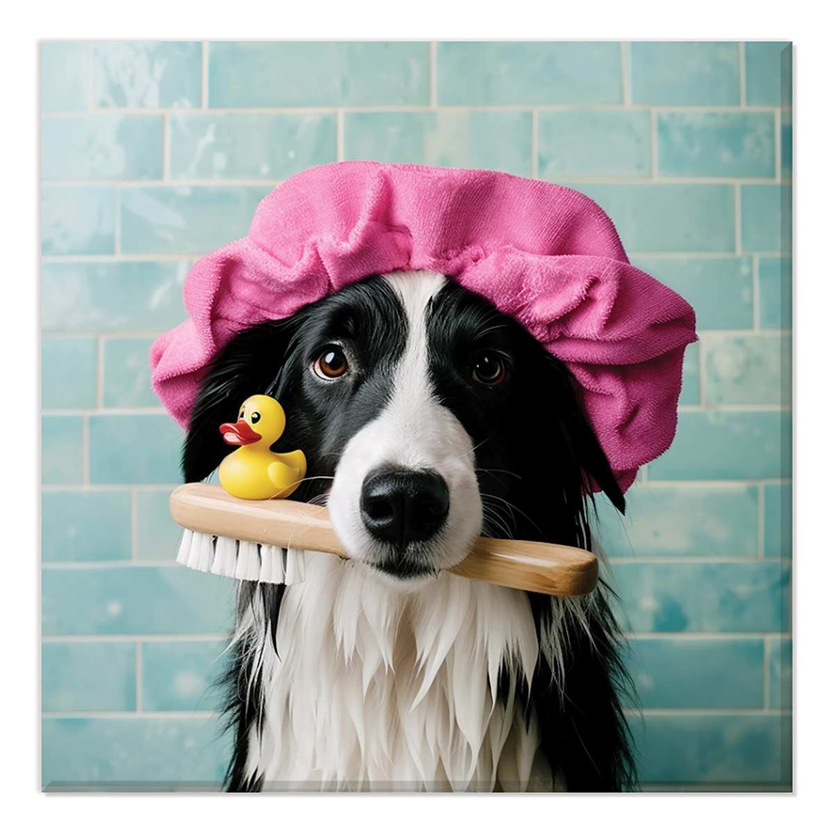 Scrubba Dub Cattle Dog Canvas Wall Art, 18"