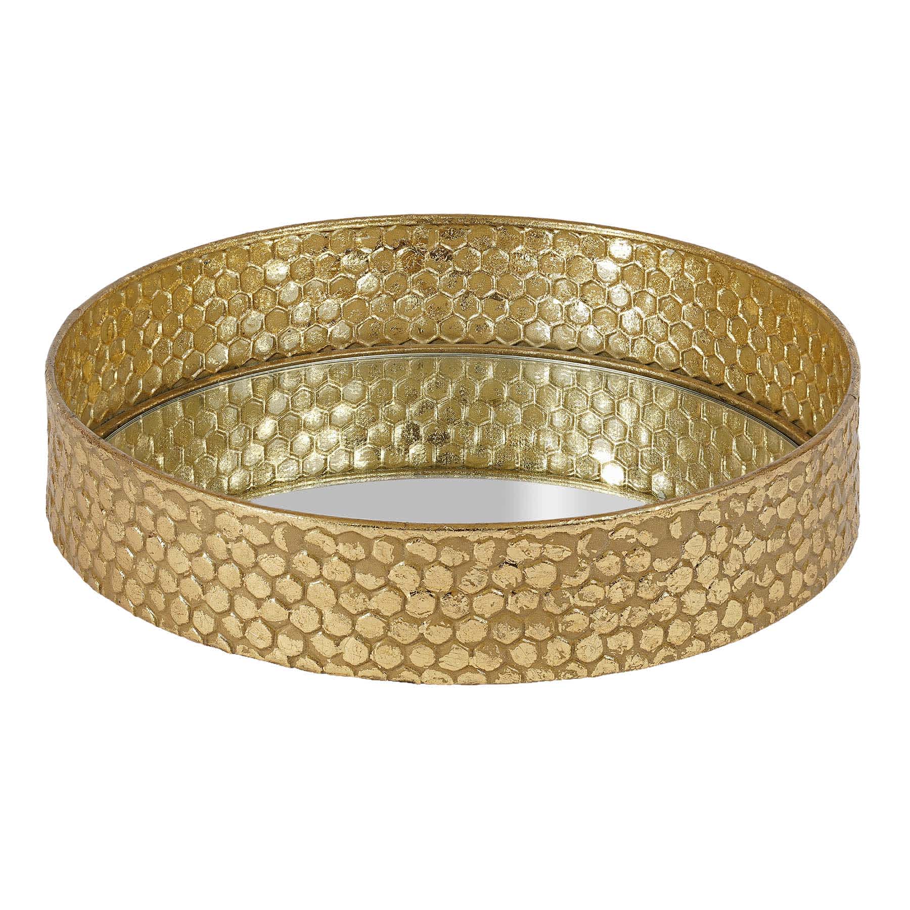 Gold Round Tray, 15"