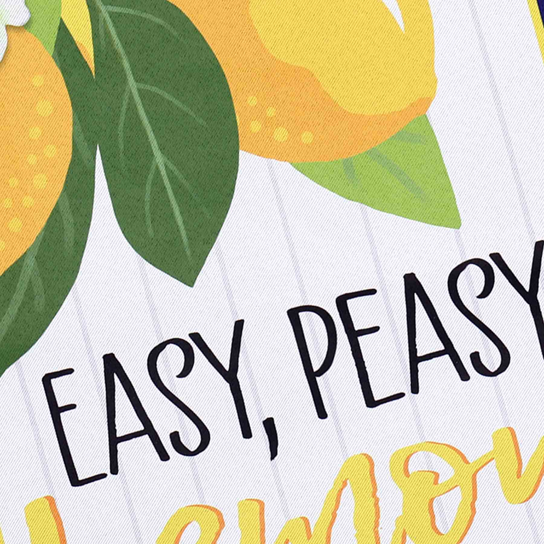 Easy Peasy Lemon Squeezy Garden Flag, 18"
