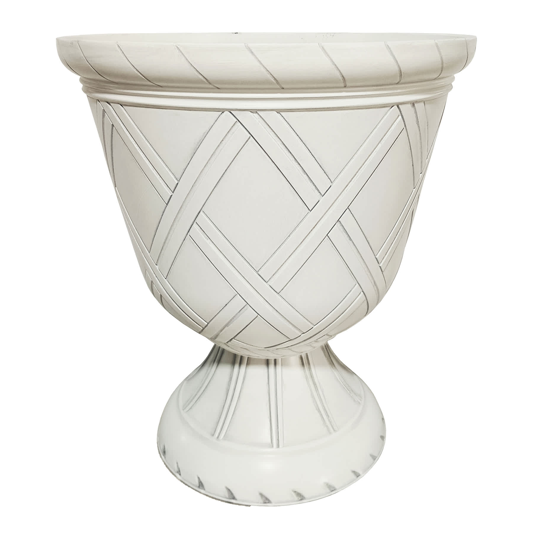 Lattice Resin Outdoor Urn, 17"