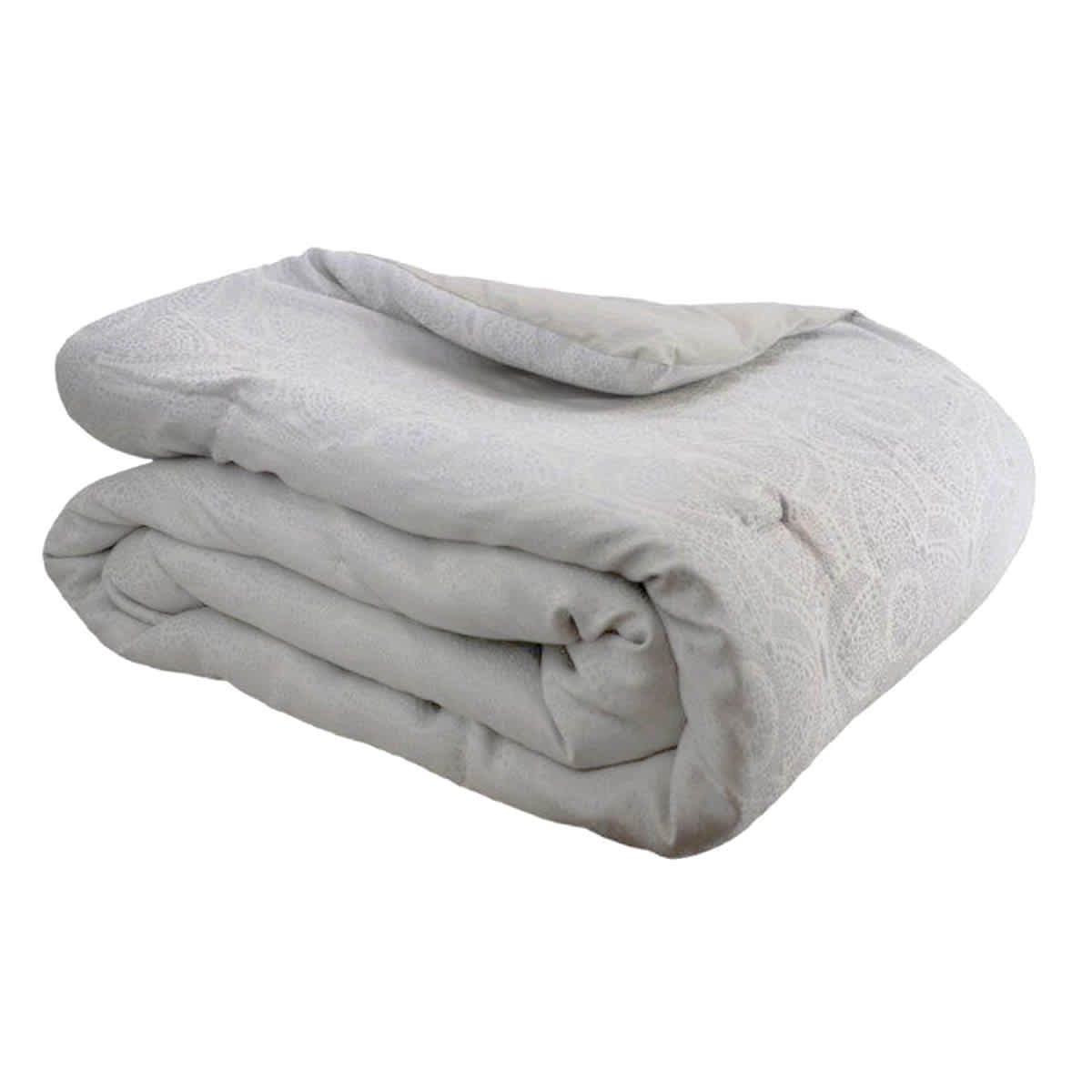 Found & Fable 3-Piece Metallic Arabesque Jacquard Comforter Set, King
