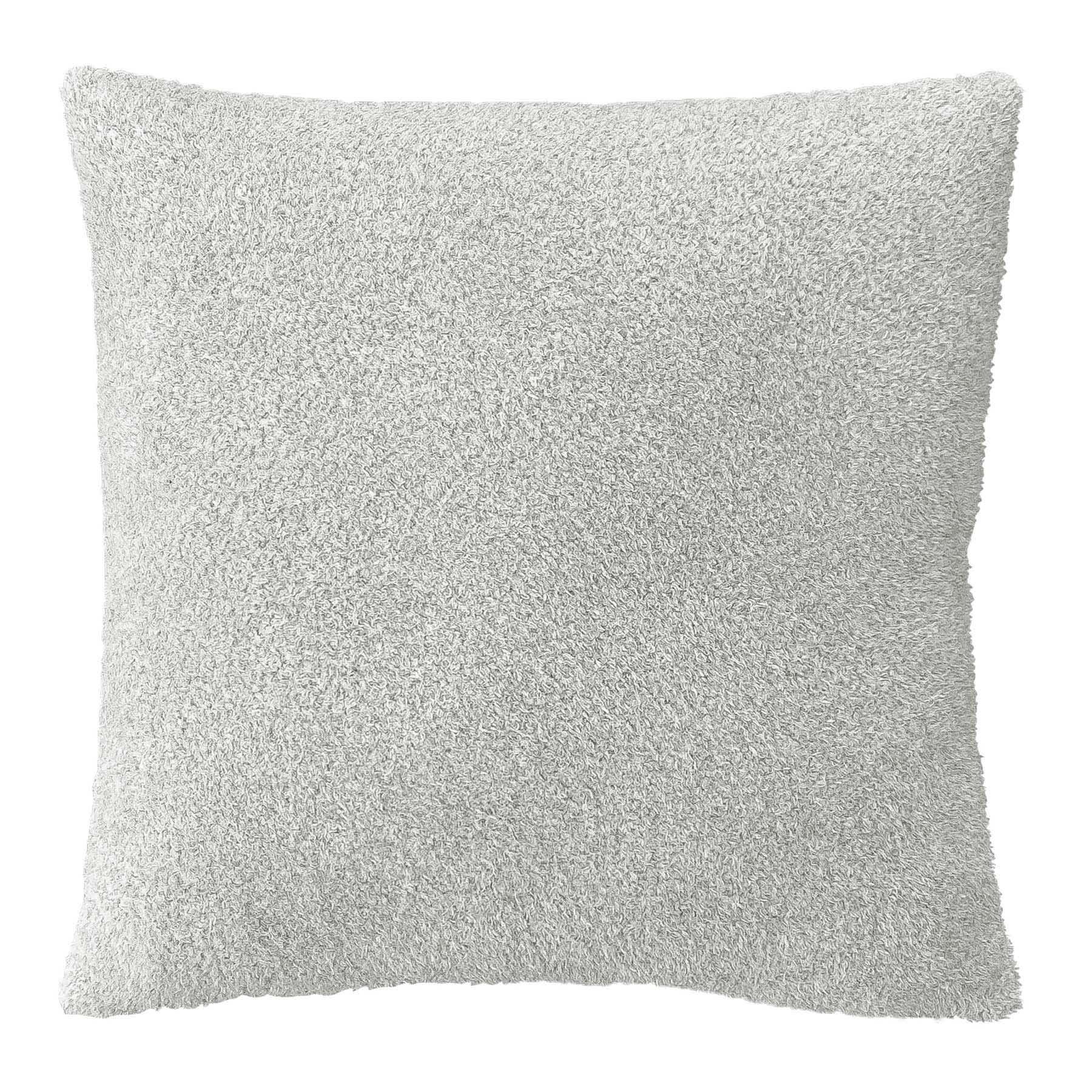 Grey Heathered Cozy Plush Throw Pillow, 18"