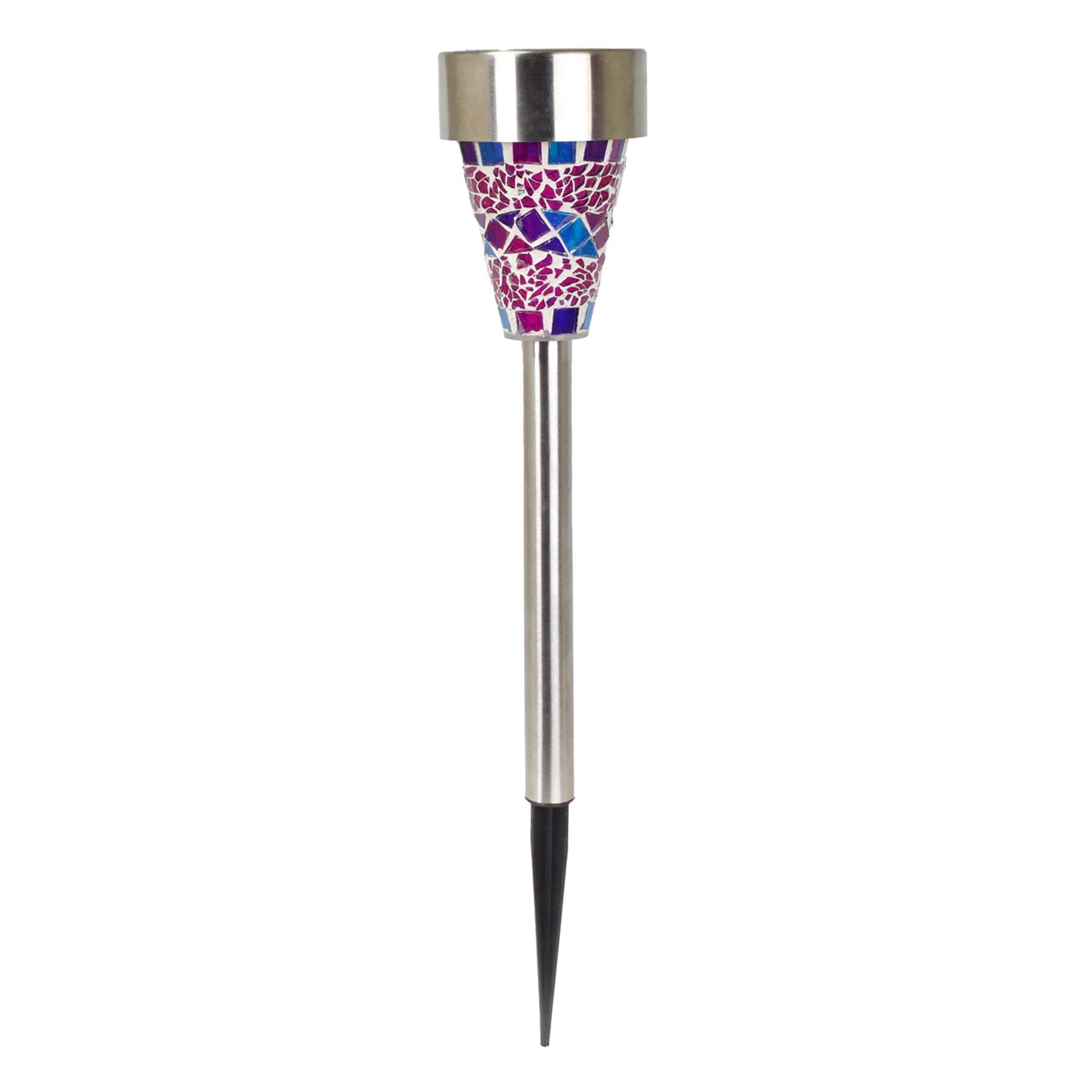 Solar Purple Mosaic Pathway Light