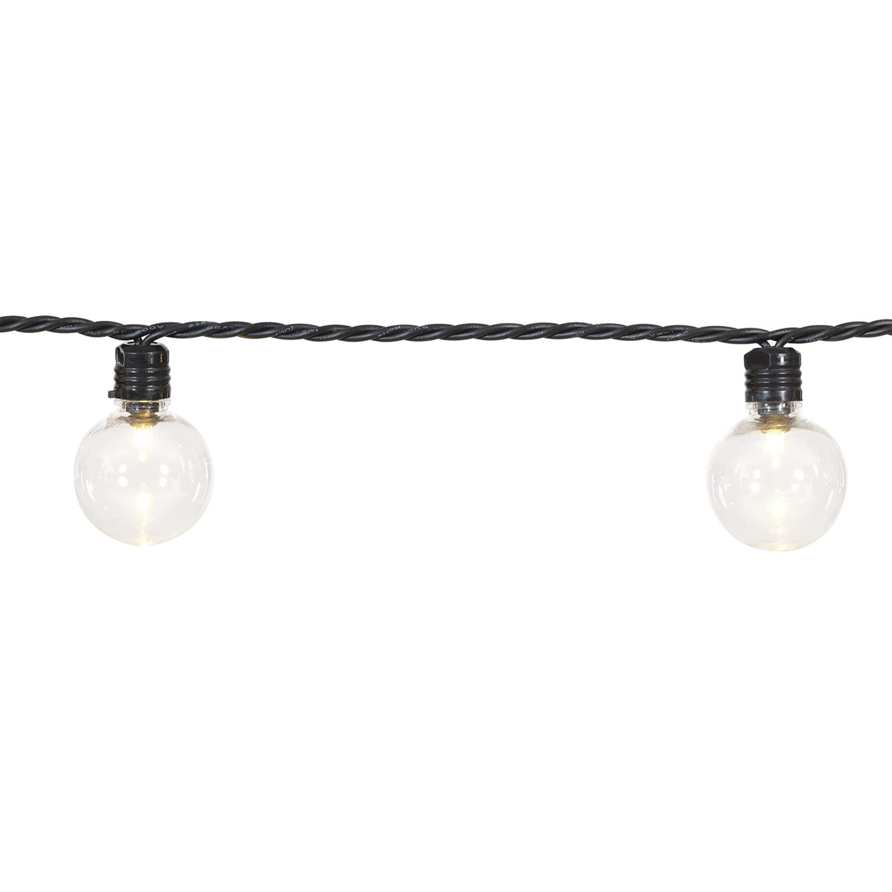 30-Count LED G40 Globe String Lights with Black Wire