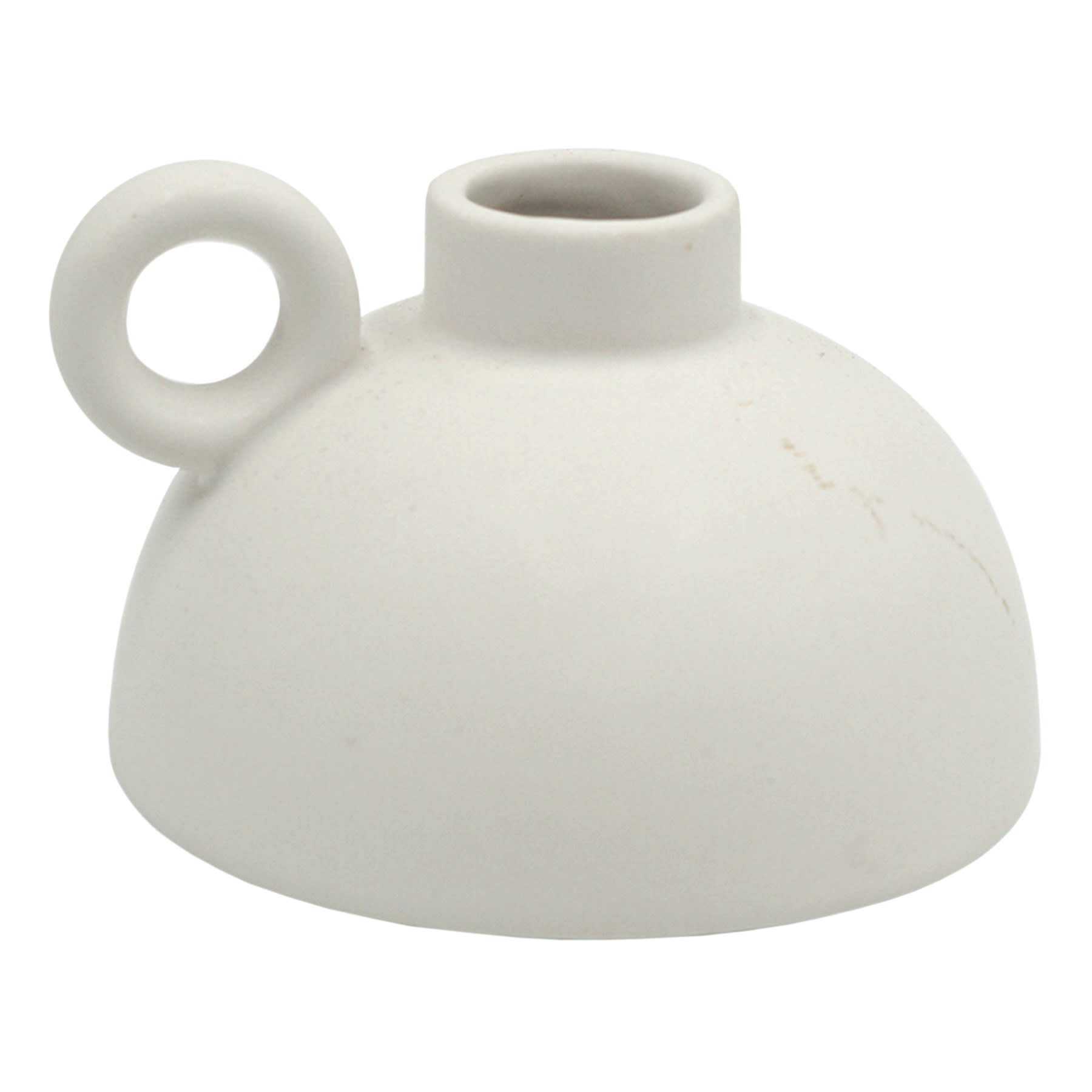 Tracey Boyd White Ceramic Vase with Handle