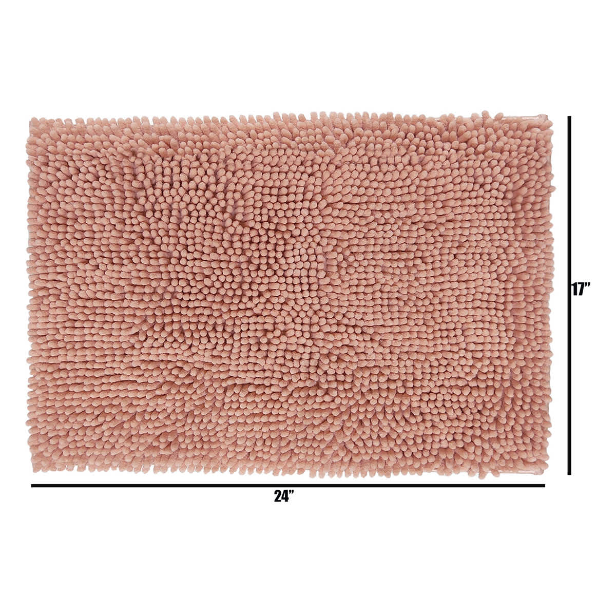 Tiny Dreamers Treats & Tiaras Pink Noodle Bath Rug, 17x24