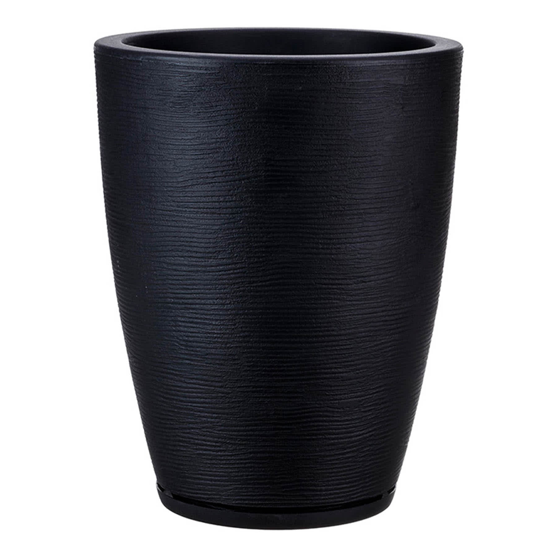 Amsterdam Black Outdoor Planter, Small