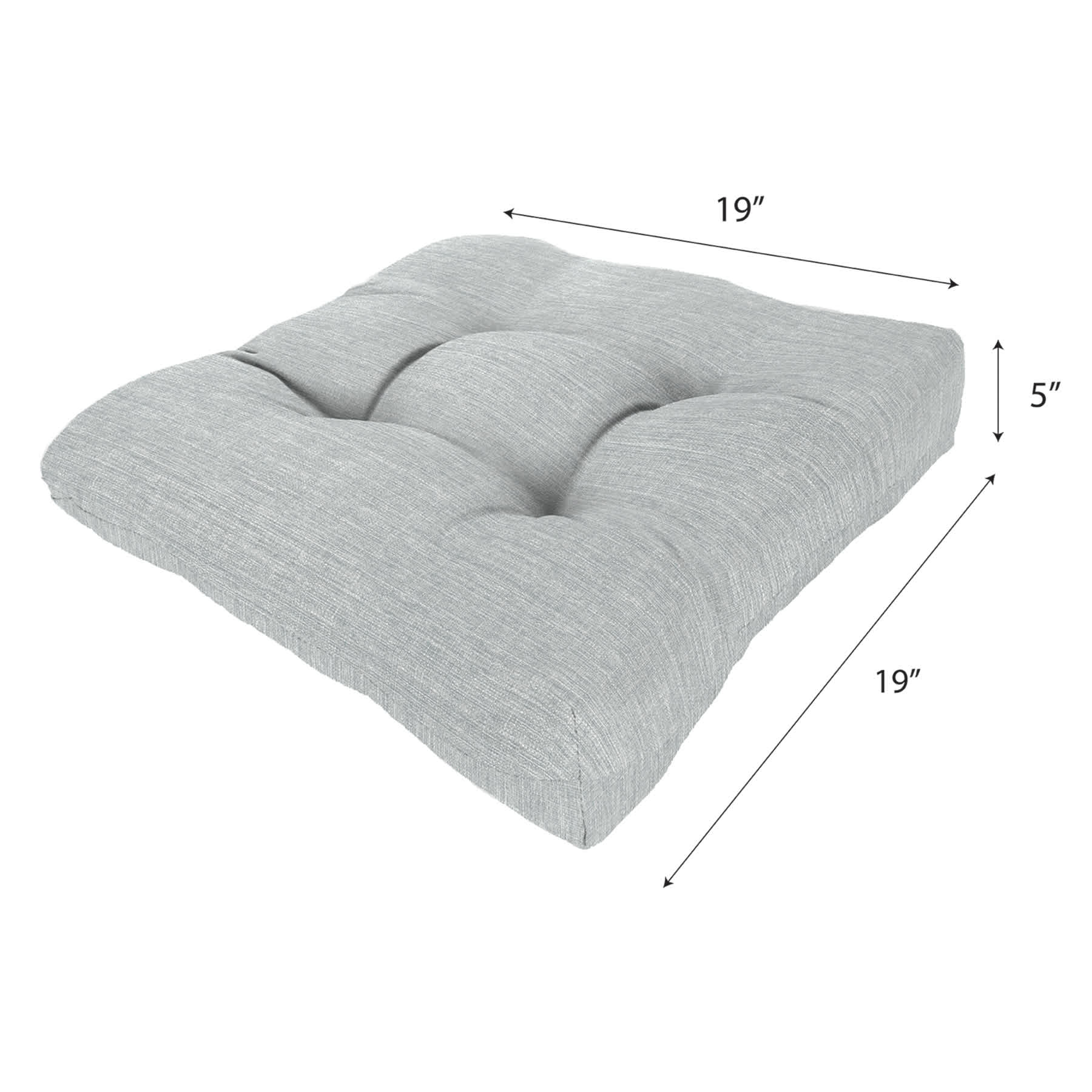 Tahiti Silver Outdoor Wicker Seat Cushion
