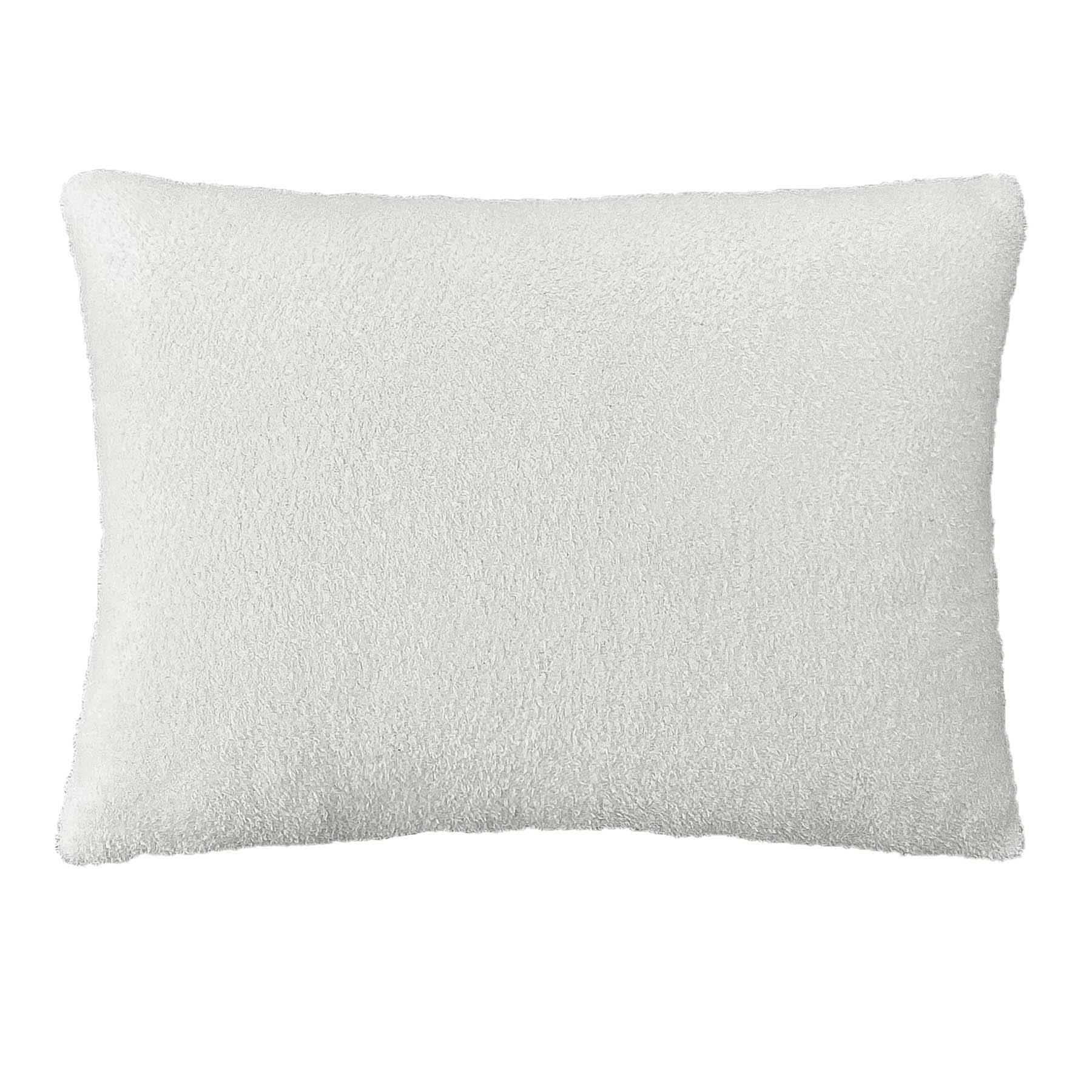 Cream Heathered Cozy Plush Throw Pillow, 14x20