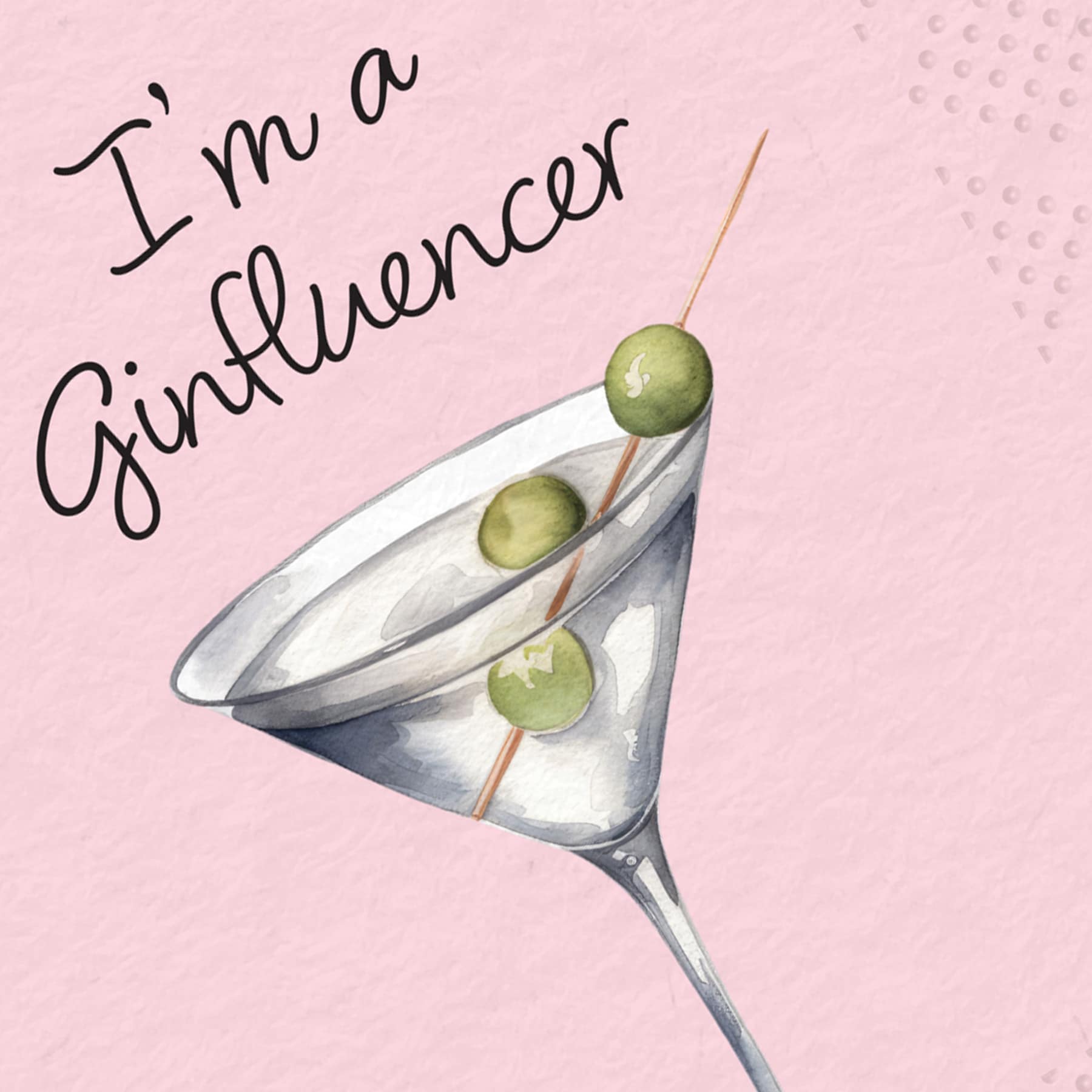 20-Pack Ginfluencer Cocktail Napkins