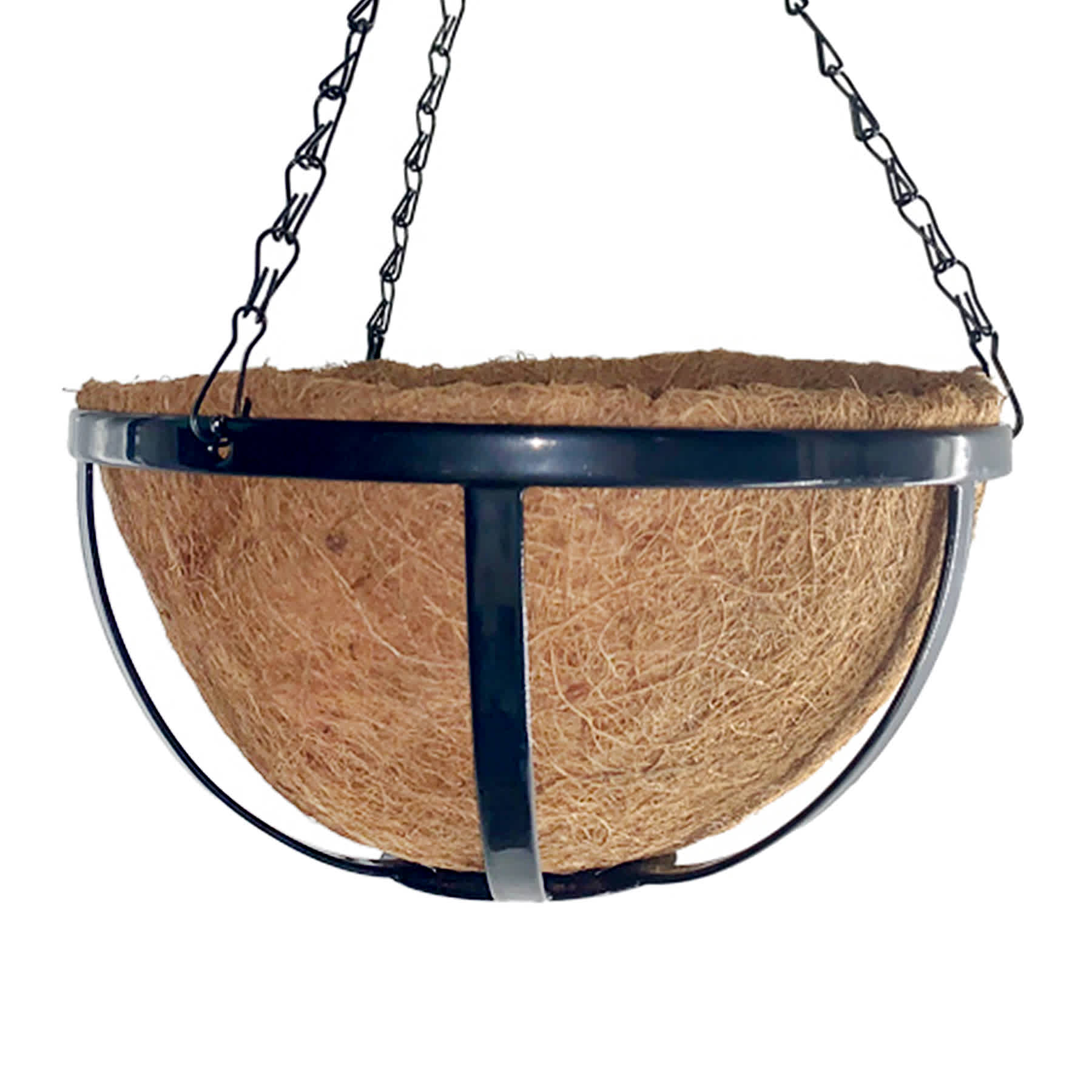 Coco Metal Wire Hanging Basket Planter, 10"