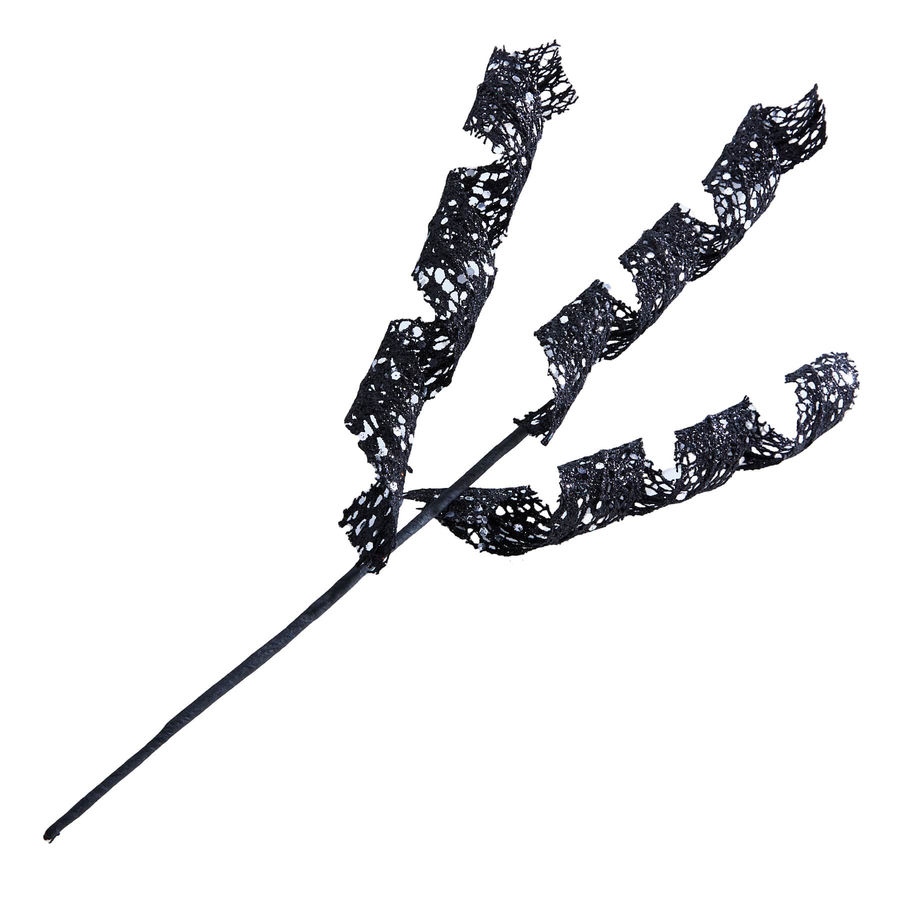 Halloween Black Curly Pick, 15"