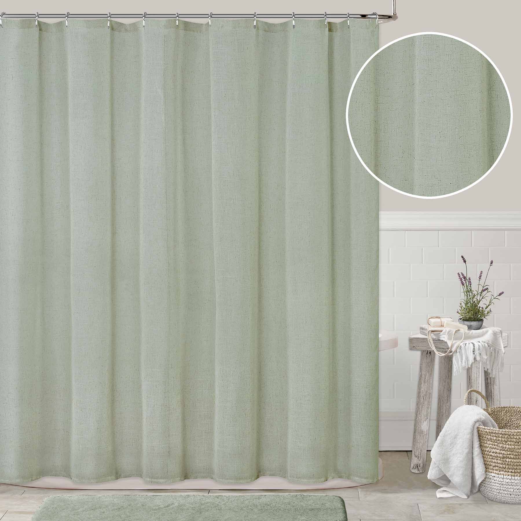 Honeybloom Alonso Sage Shower Curtain, 72"